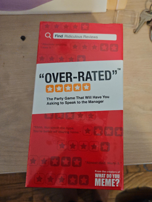 Brand New Over-Rated" Party Game by What Do You Meme? thumbnail