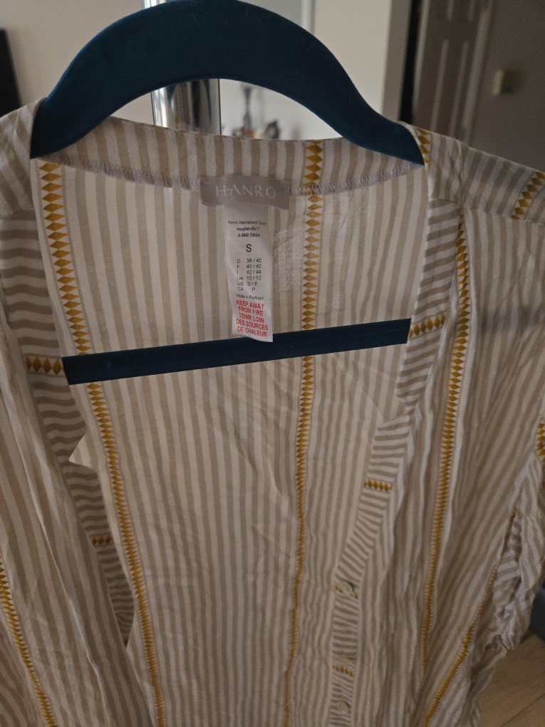 HANRO Striped Blouse - Size S thumbnail