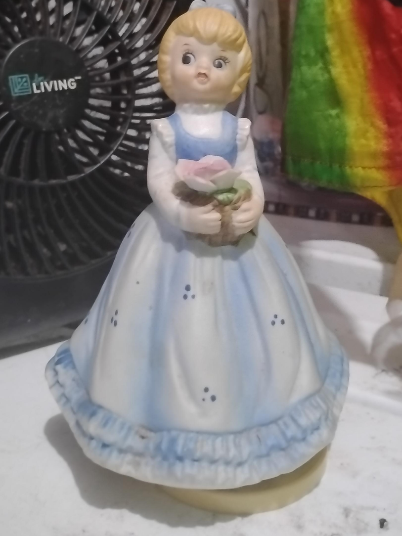 Vintage Porcelain Doll Figurine thumbnail