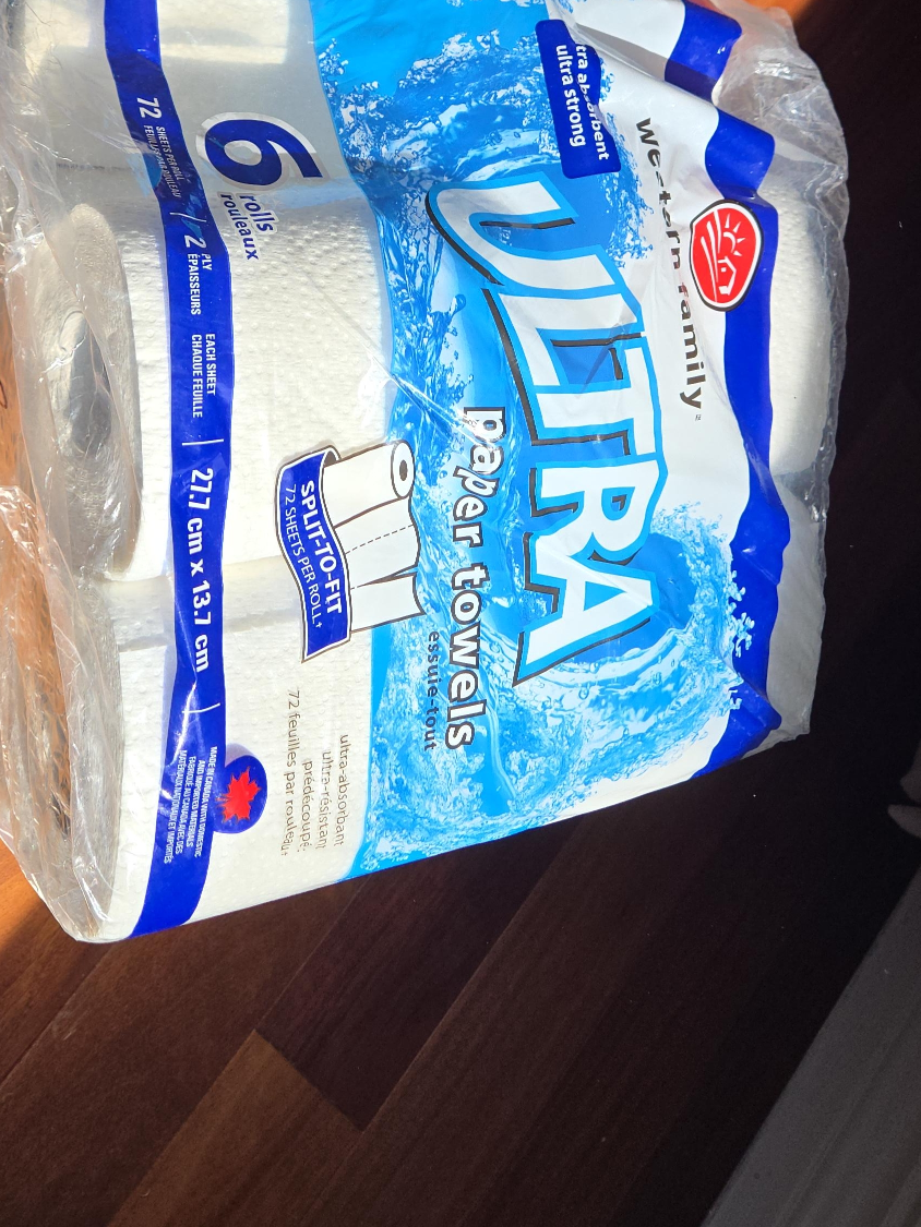 Western Family Ultra Paper Towels - 5 Rolls thumbnail
