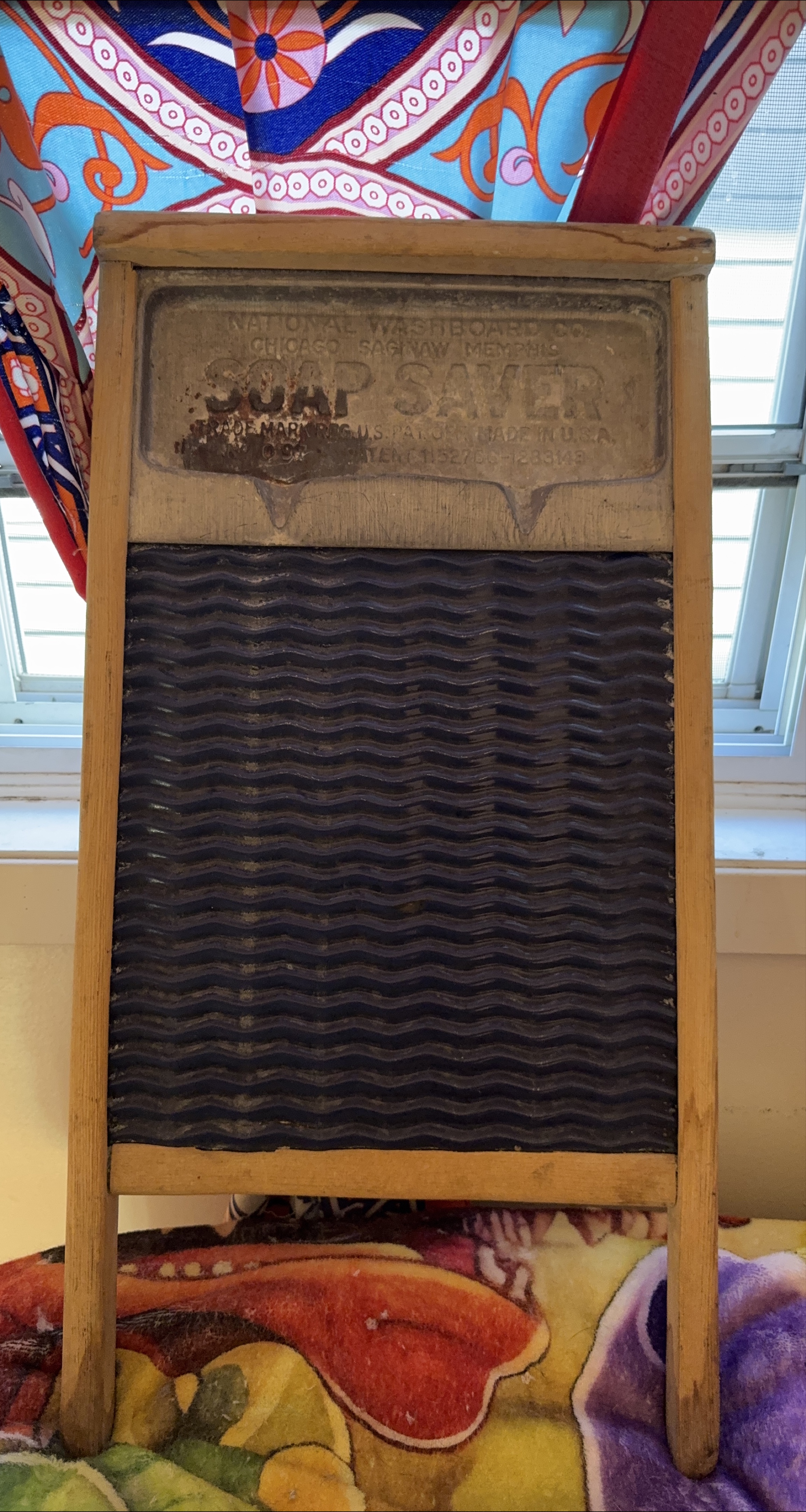 Vintage National Washboard Co Soap Saver Washboard. thumbnail