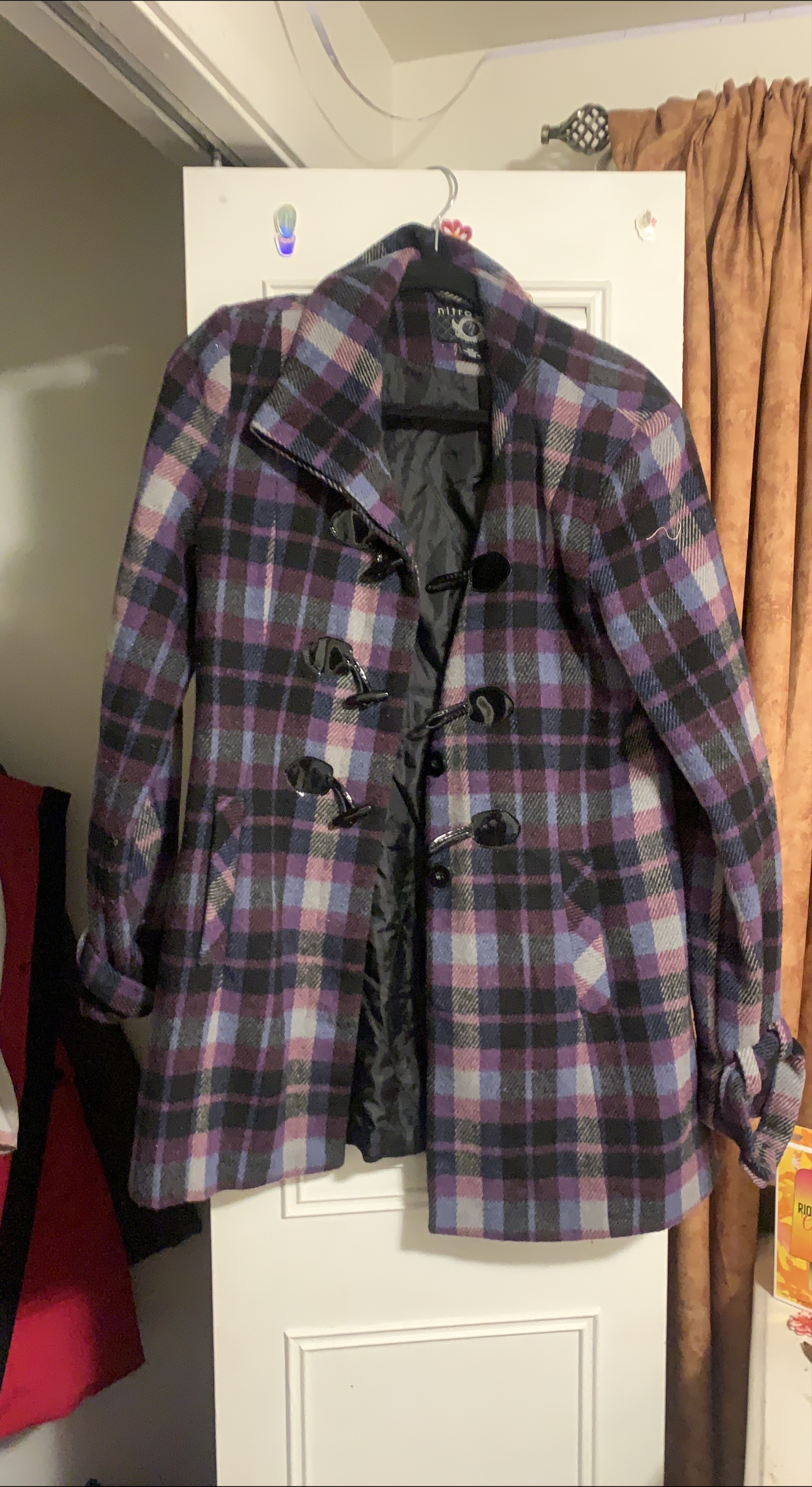 Nitrogen Plaid Wool Coat thumbnail