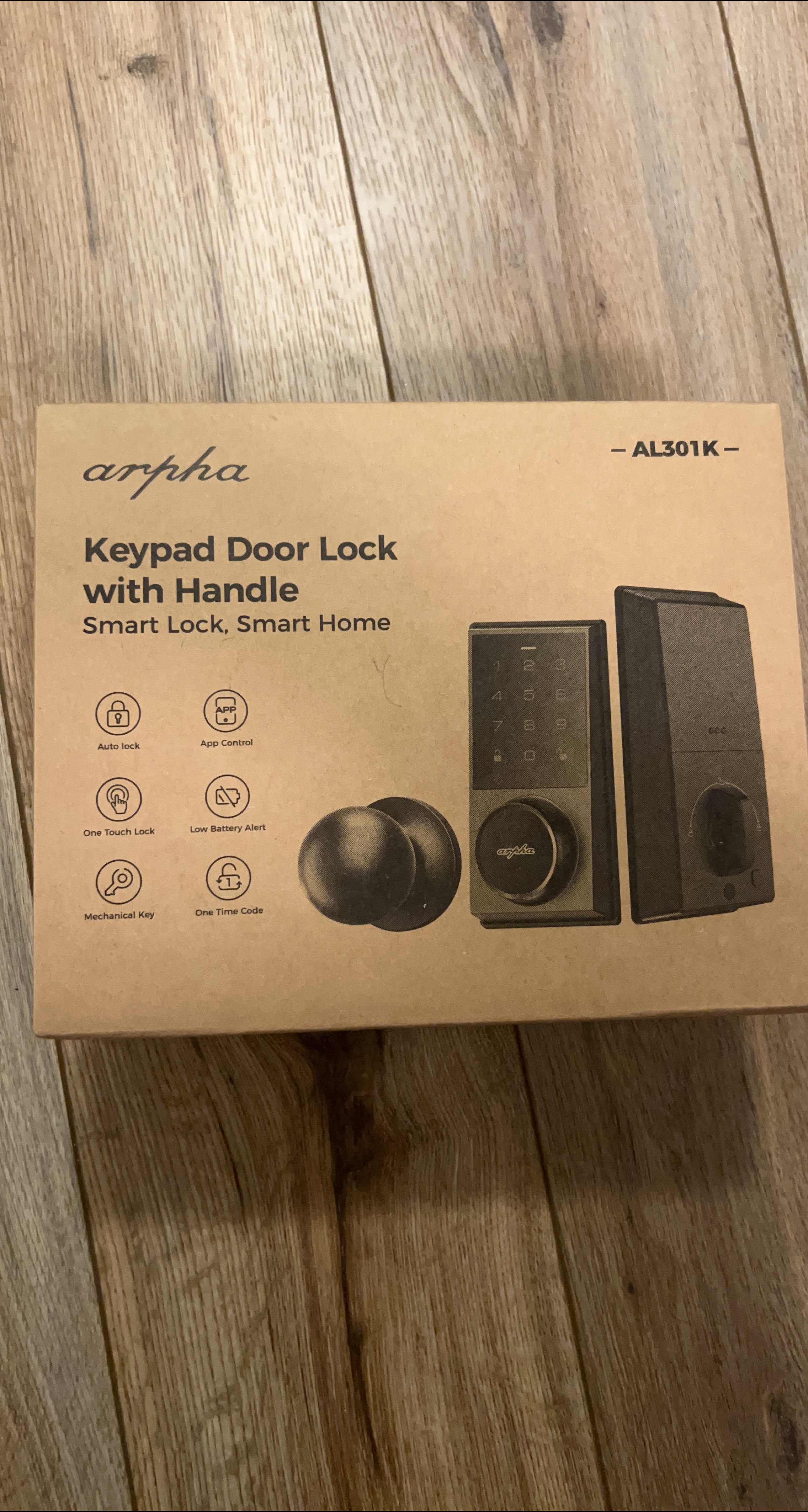 Arpha Keypad Door Lock with Handle - New in Box! thumbnail