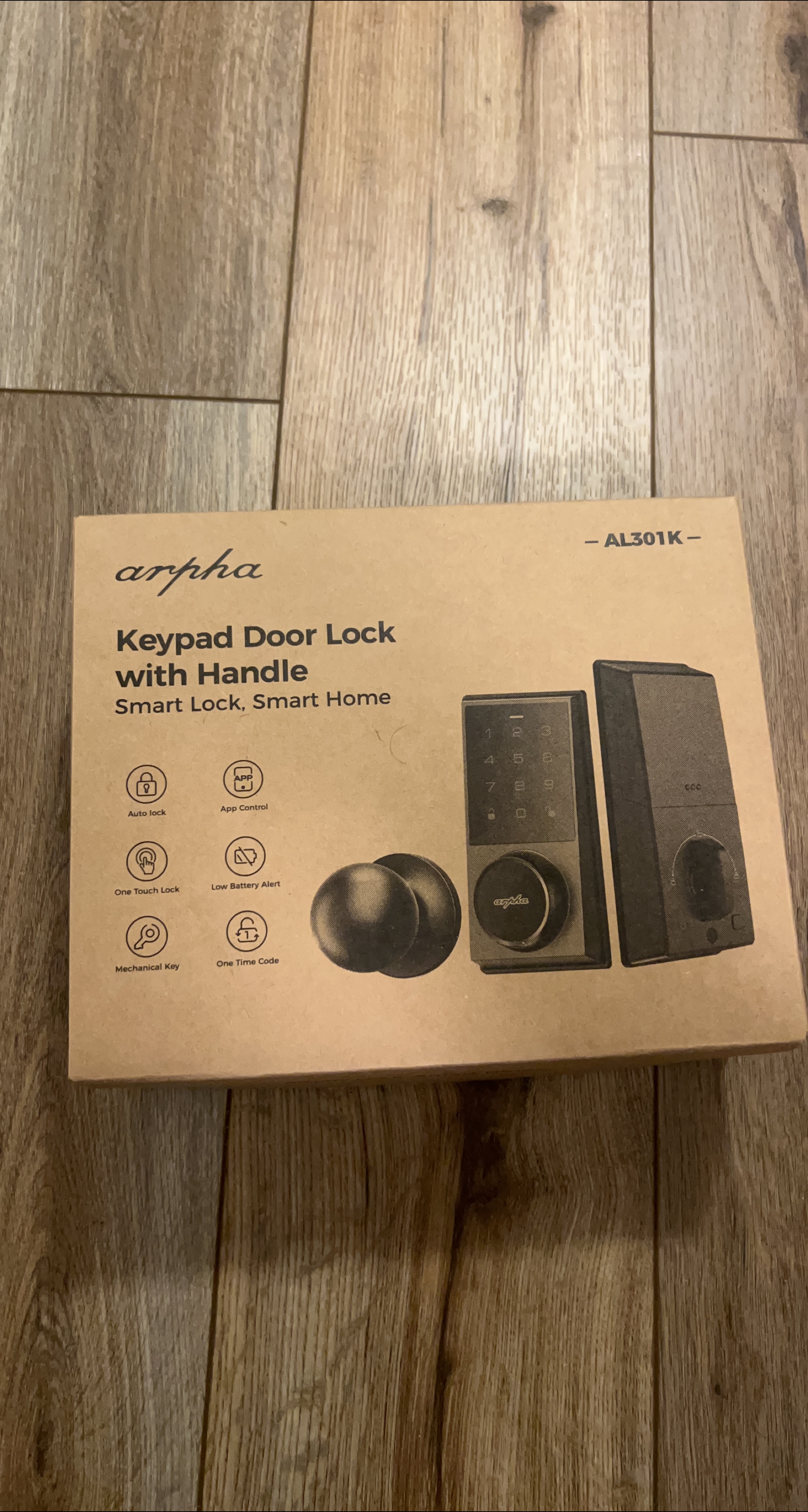 Arpha Keypad Door Lock with Handle - Smart Home Security thumbnail