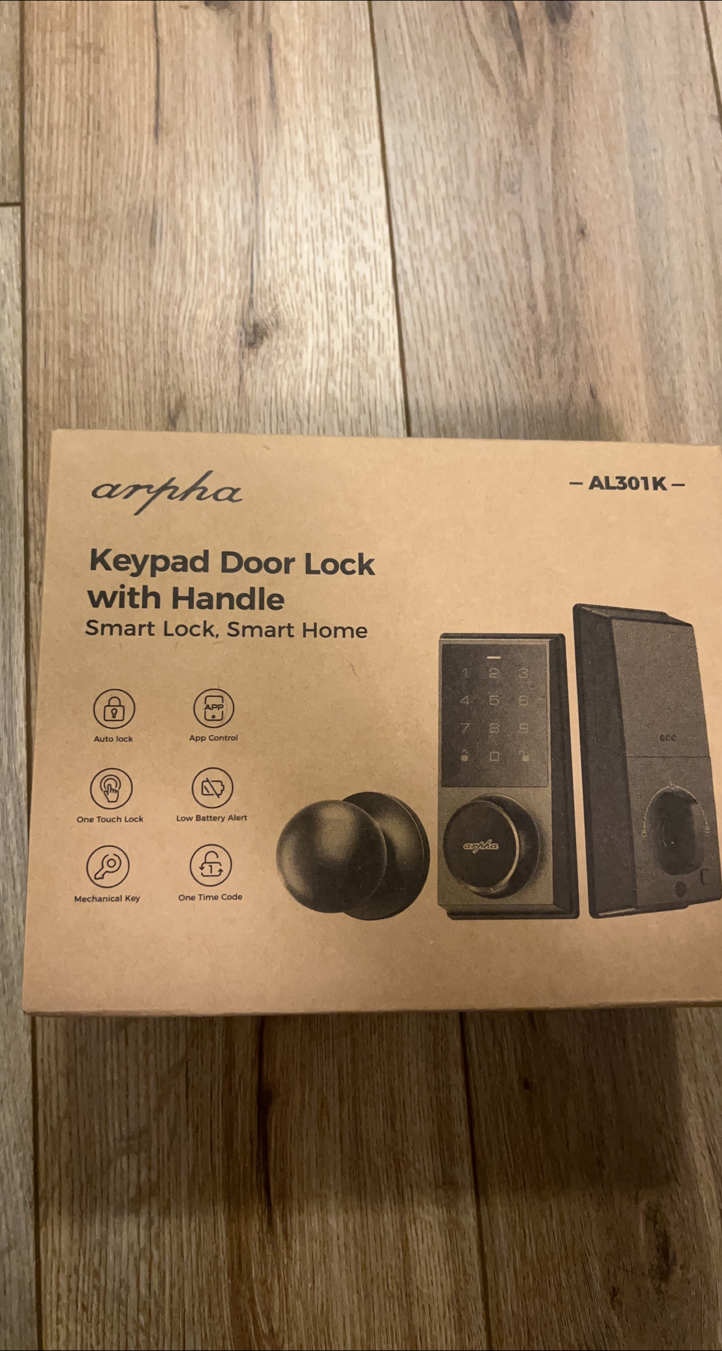 Arpha AL301K Keypad Door Lock with Handle - New thumbnail