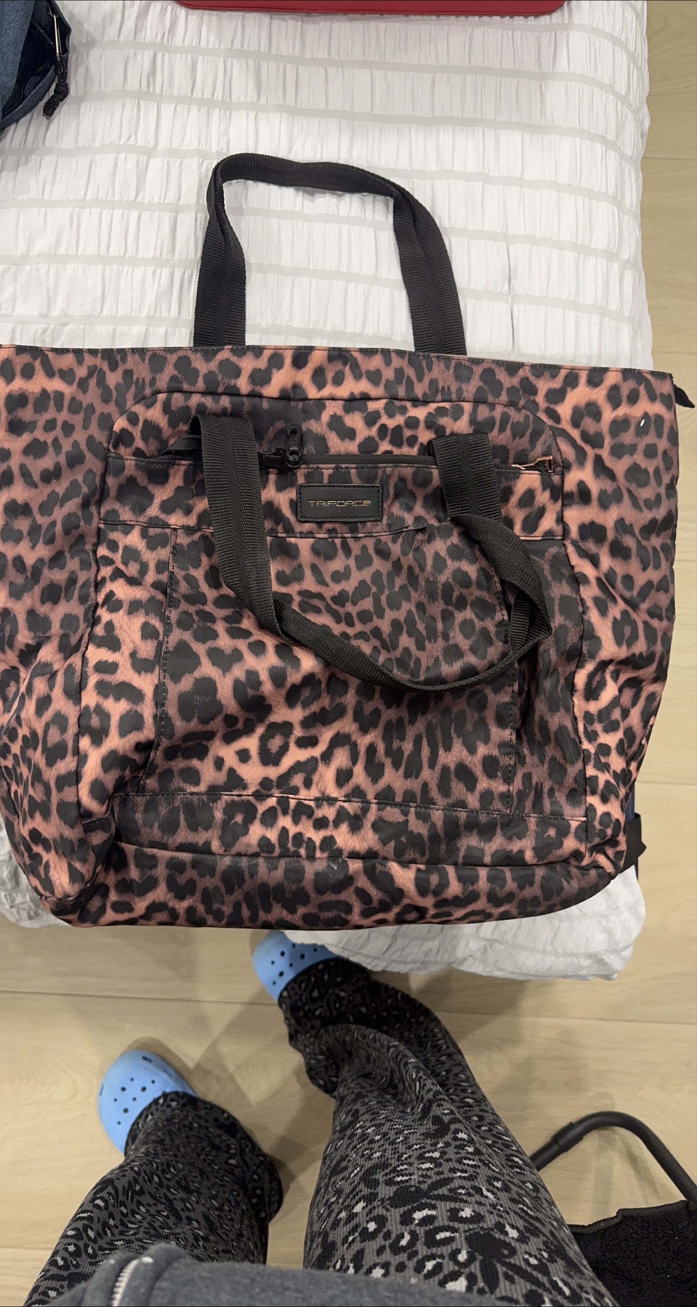 TriForce Leopard Print Tote Bag thumbnail
