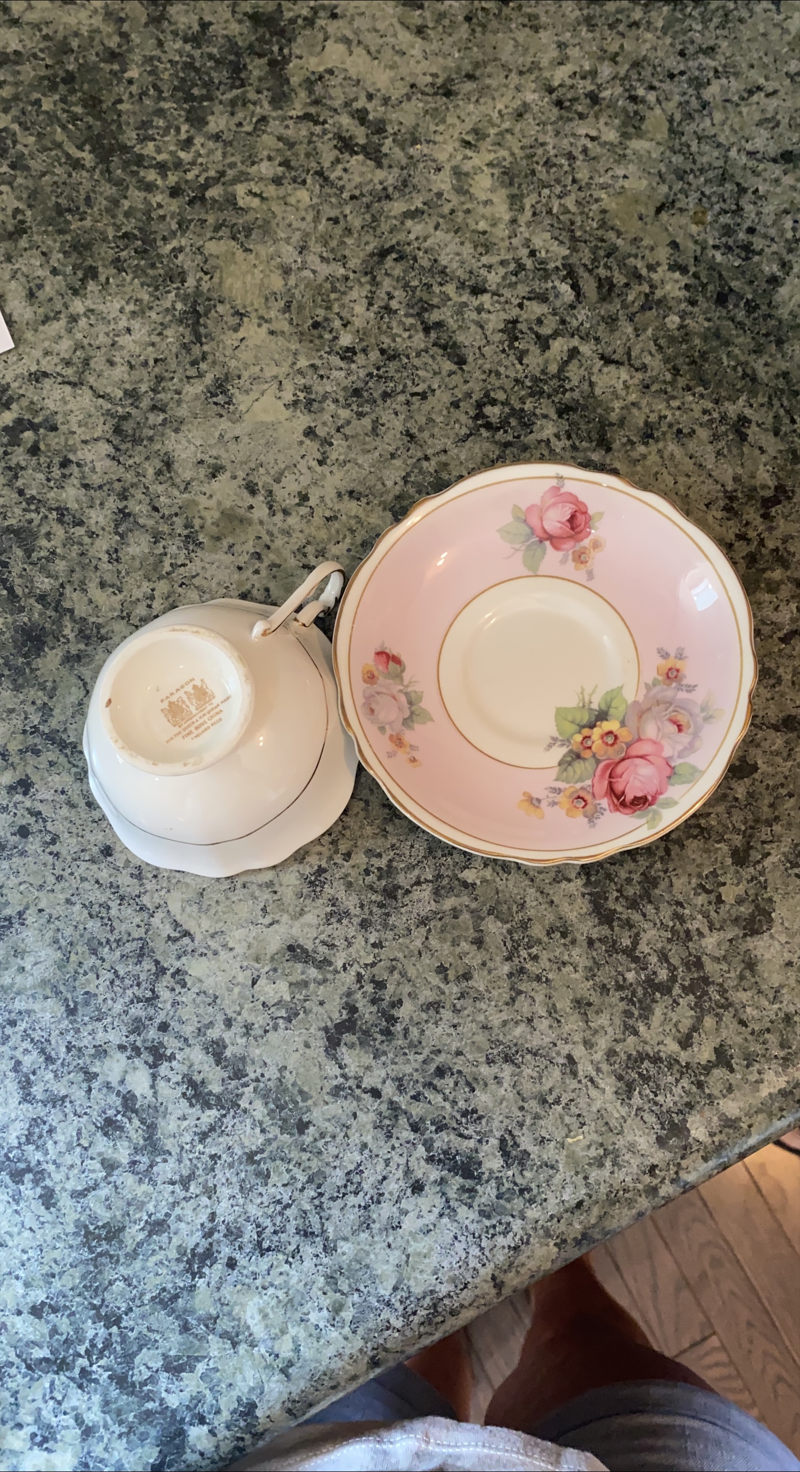 Royal Albert Pink Rose Teacup and Saucer thumbnail