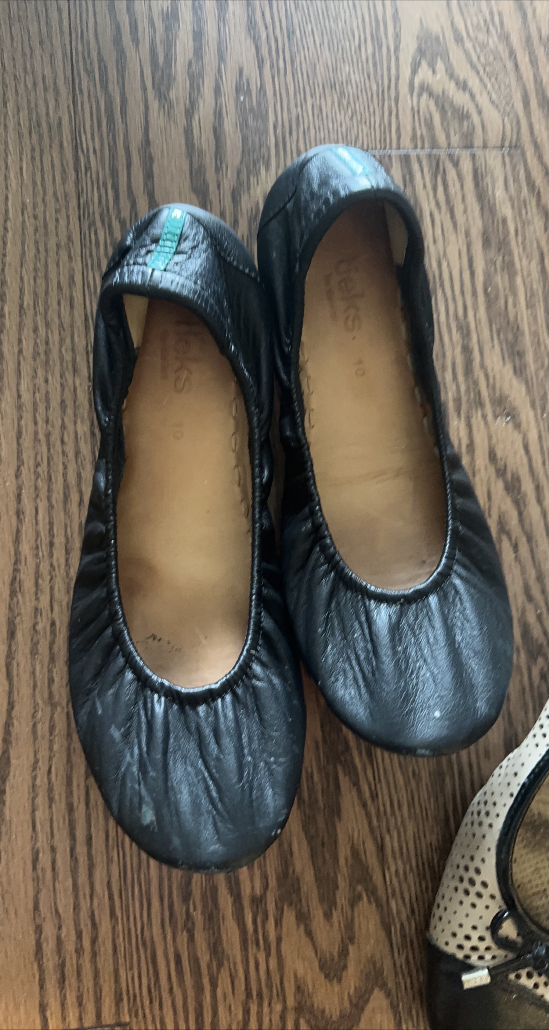 Tieks Black Leather Ballet Flats - Size 10 thumbnail