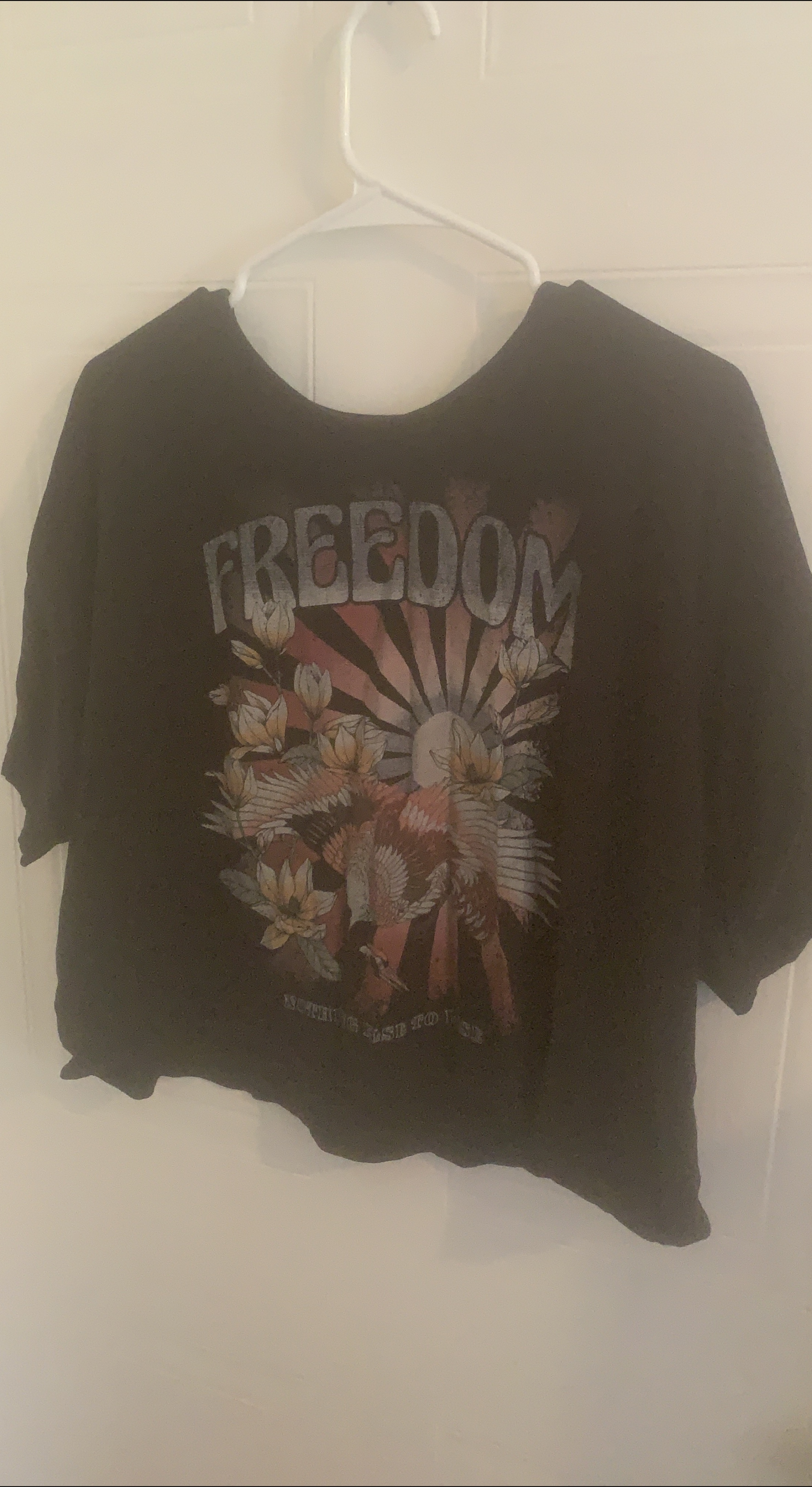 Black Graphic Tee - Freedom Design thumbnail