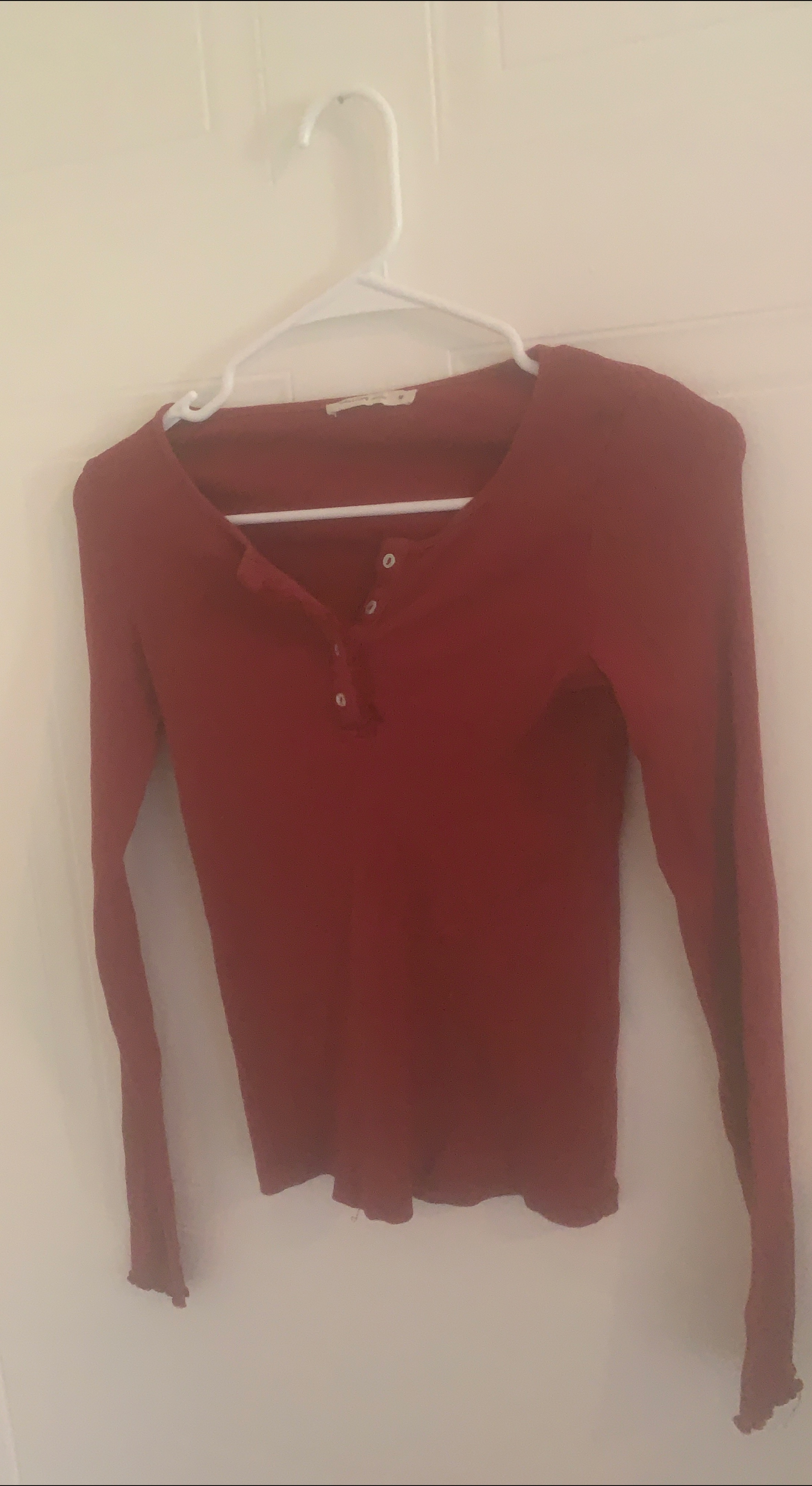 Burgundy Long Sleeve Top thumbnail