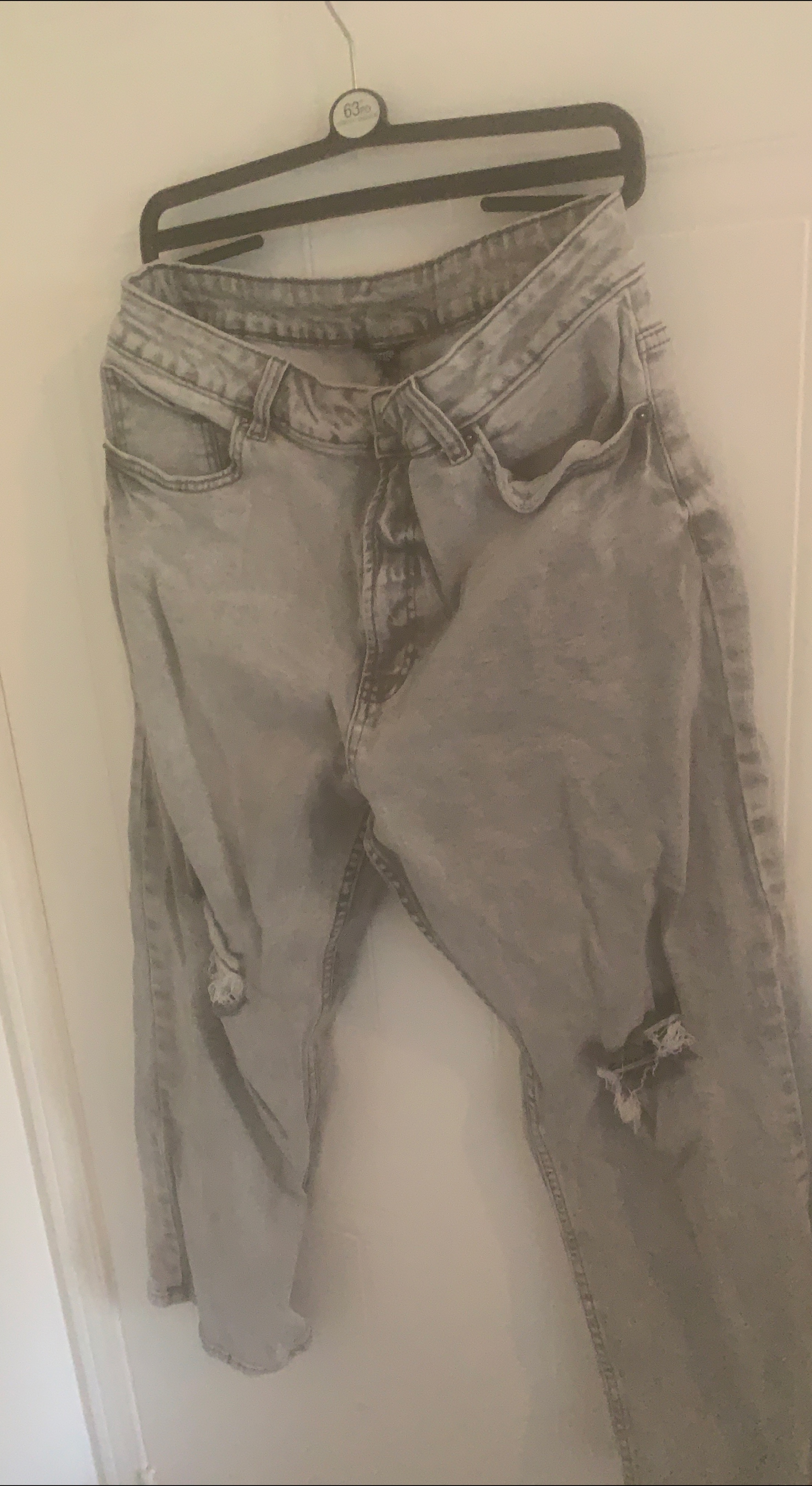Distressed Light Wash Jeans thumbnail