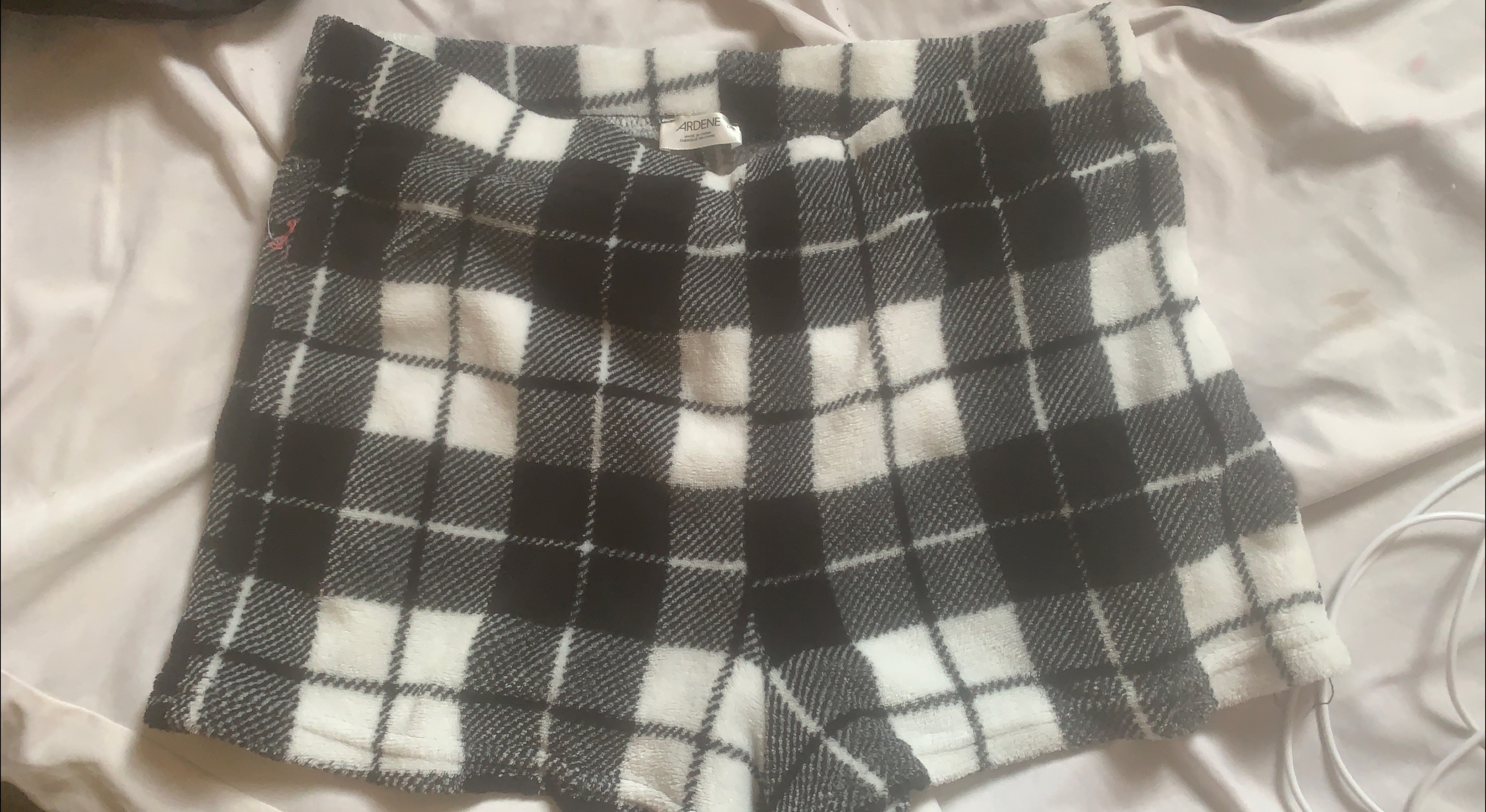 Ardene Plaid Fleece Shorts thumbnail