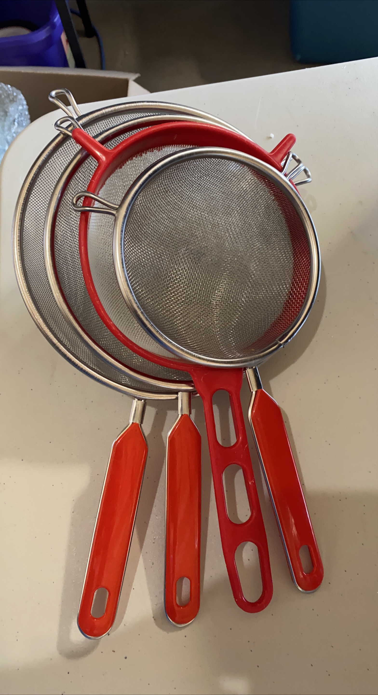Set of 4 Red Handle Sieves thumbnail