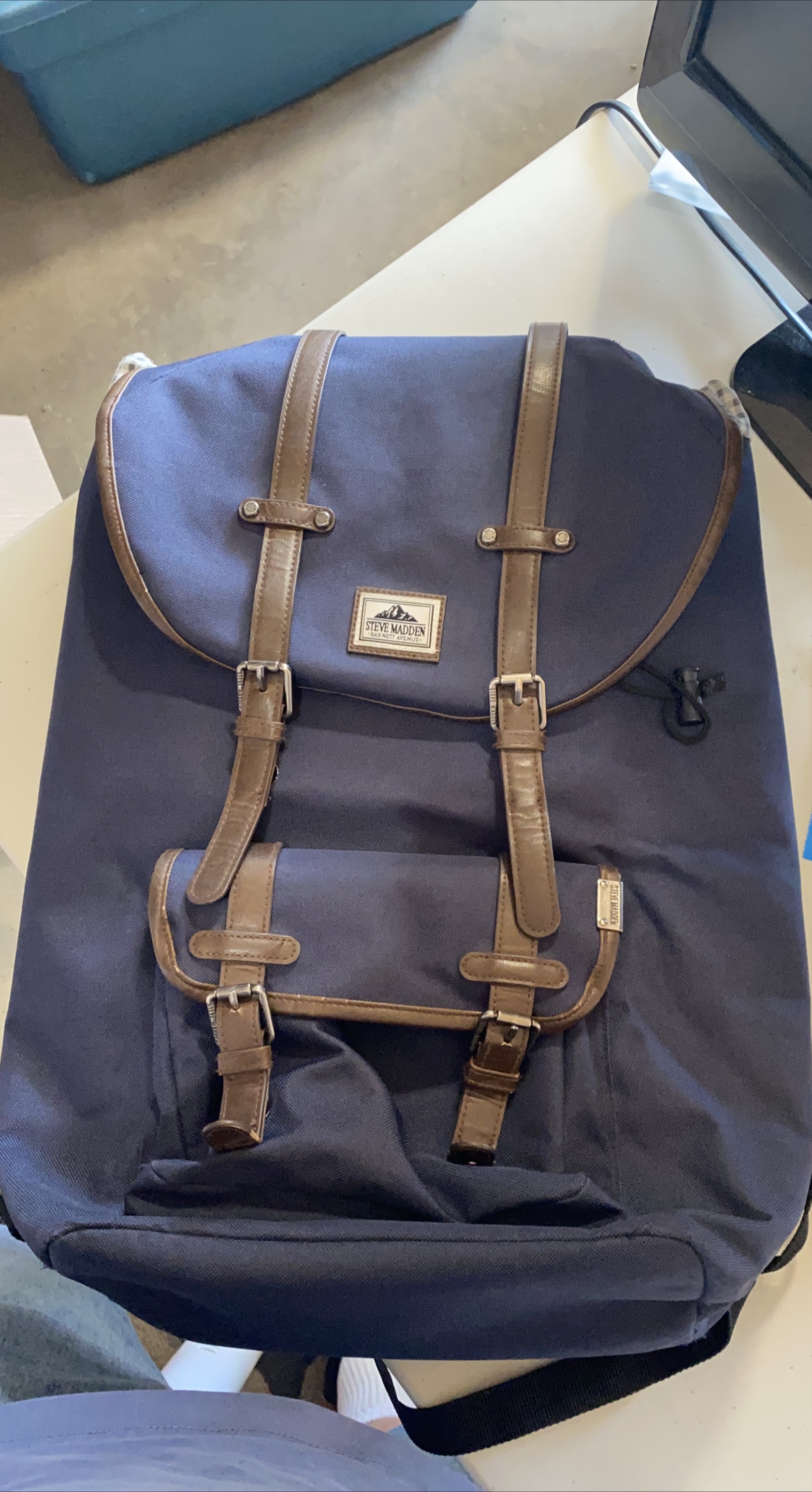 Steve Madden Blue Backpack
