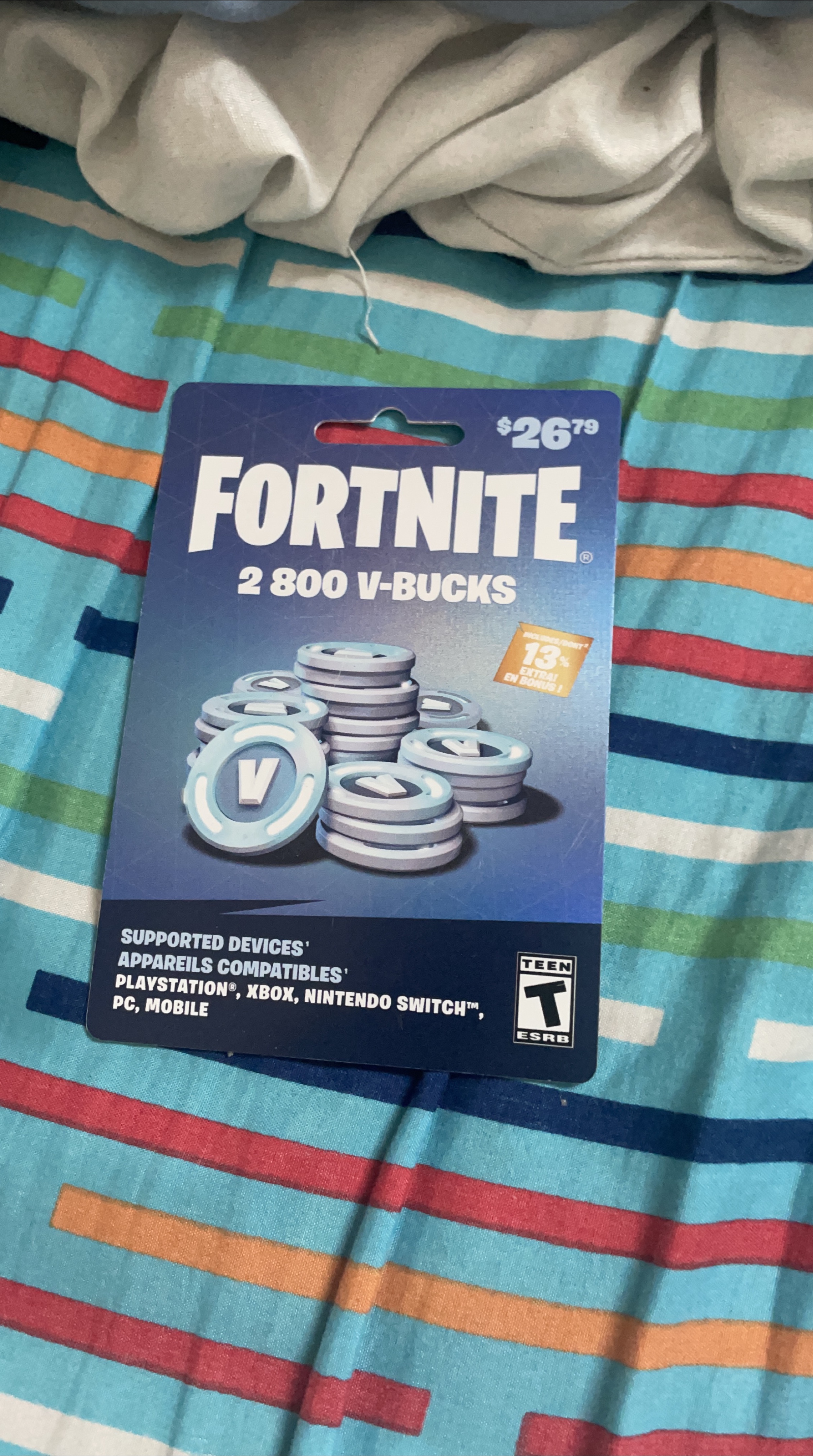 Fortnite 2800 V-Bucks Gift Card thumbnail