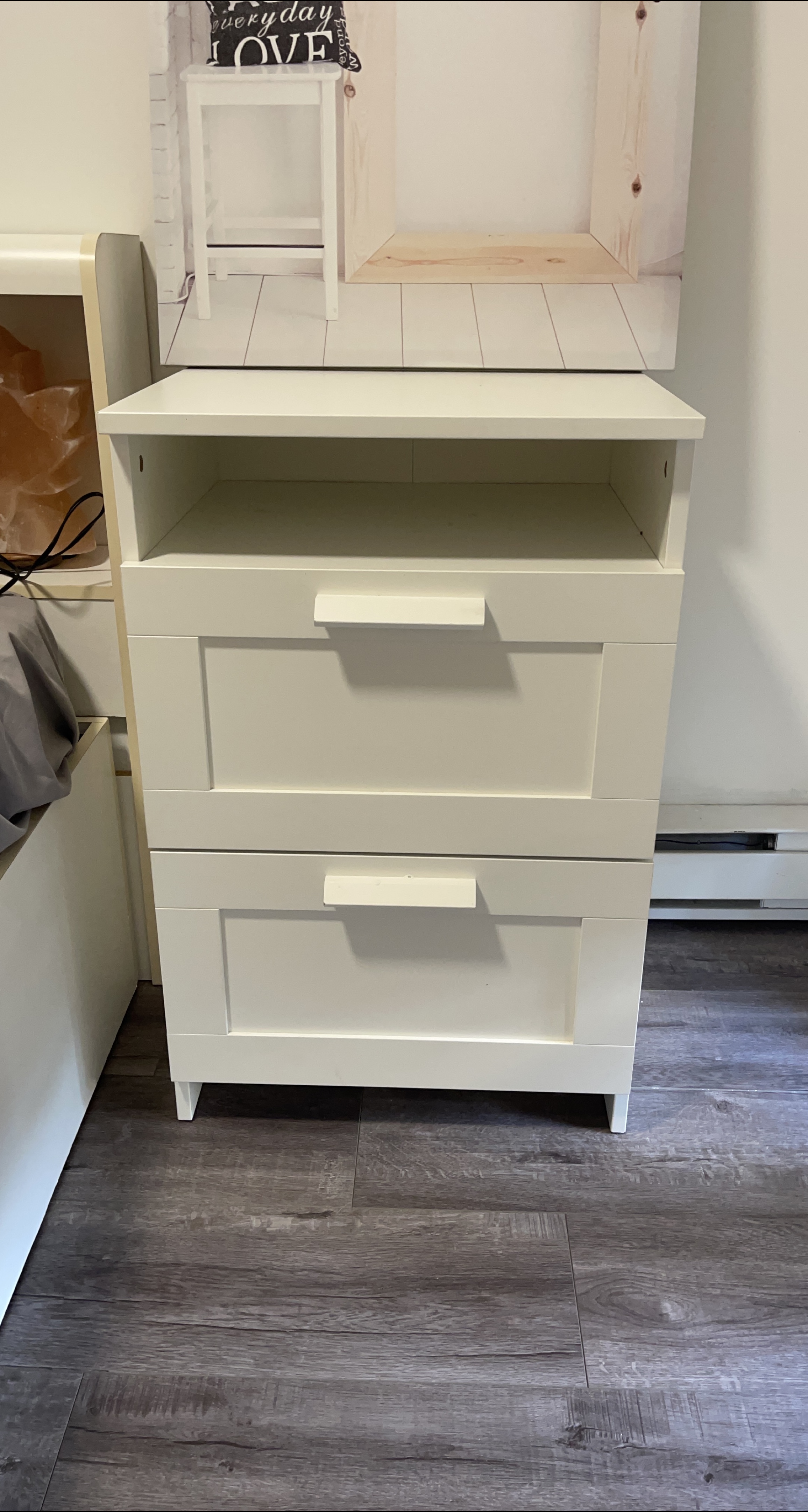 IKEA Hemnes Nightstand - White thumbnail