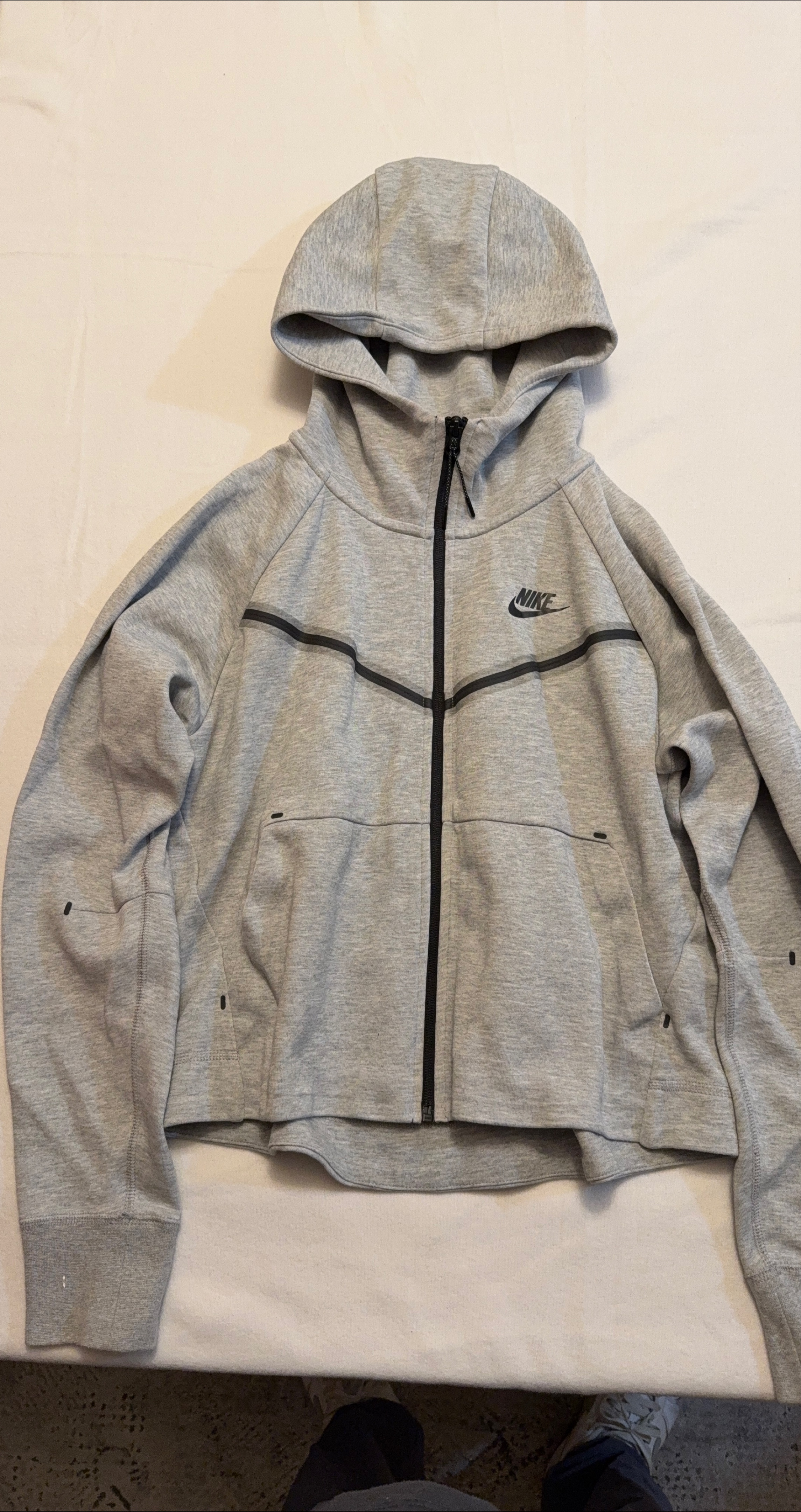 Nike Tech Fleece Full-Zip Hoodie - Grey Size Small thumbnail