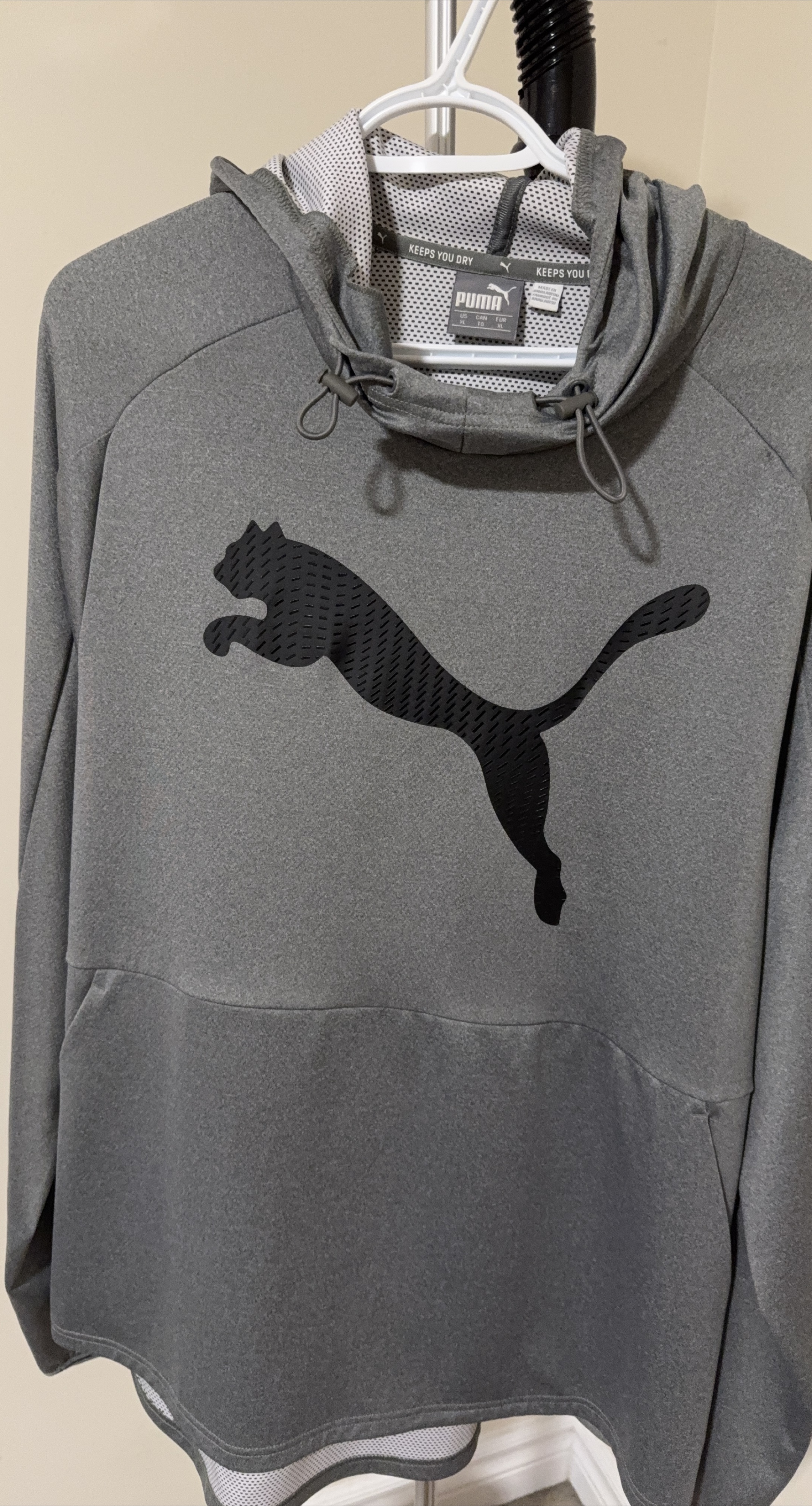 Puma Grey Hoodie, Size XL thumbnail
