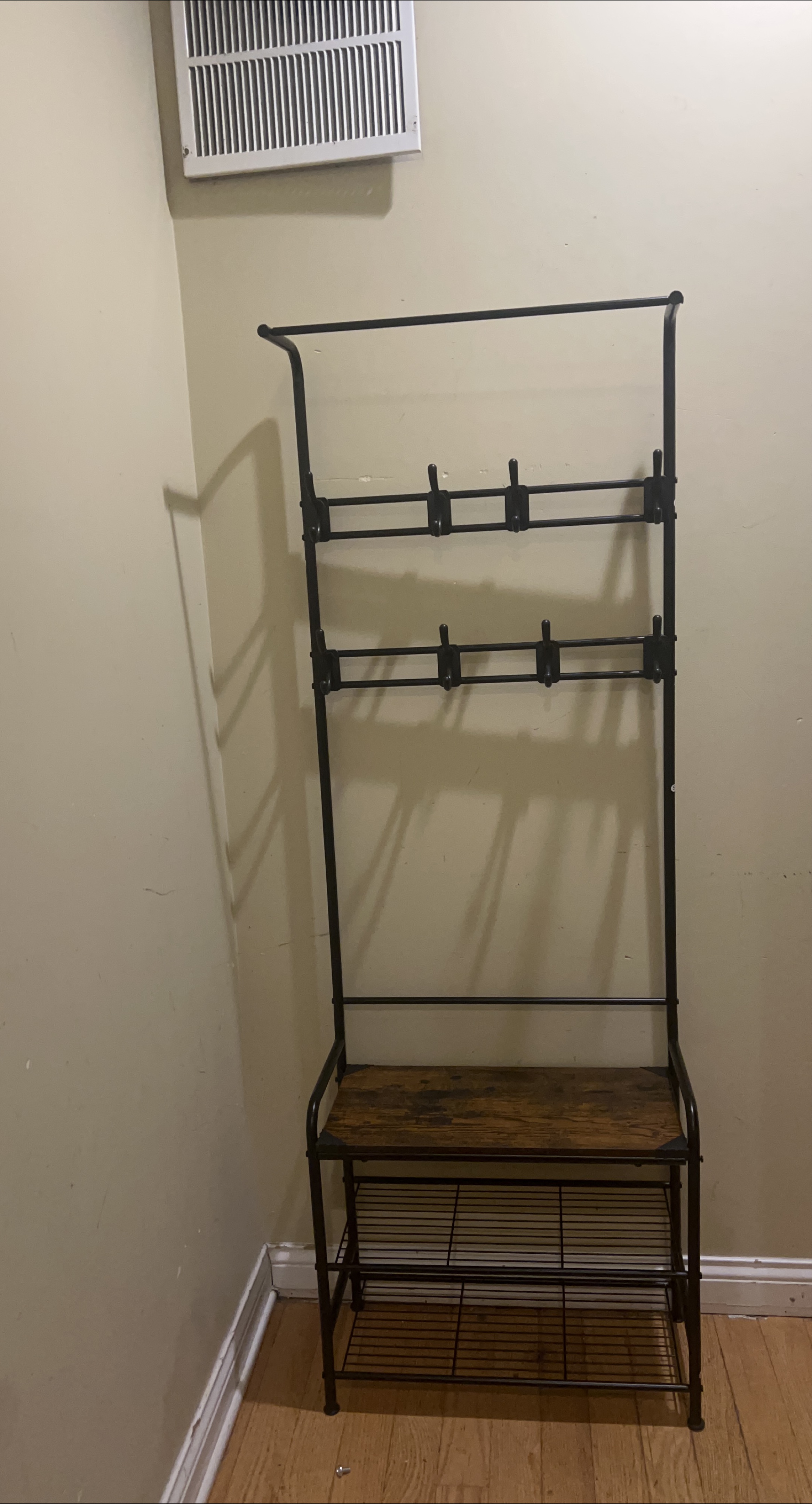 Hall Tree Entryway Bench with Coat Rack thumbnail