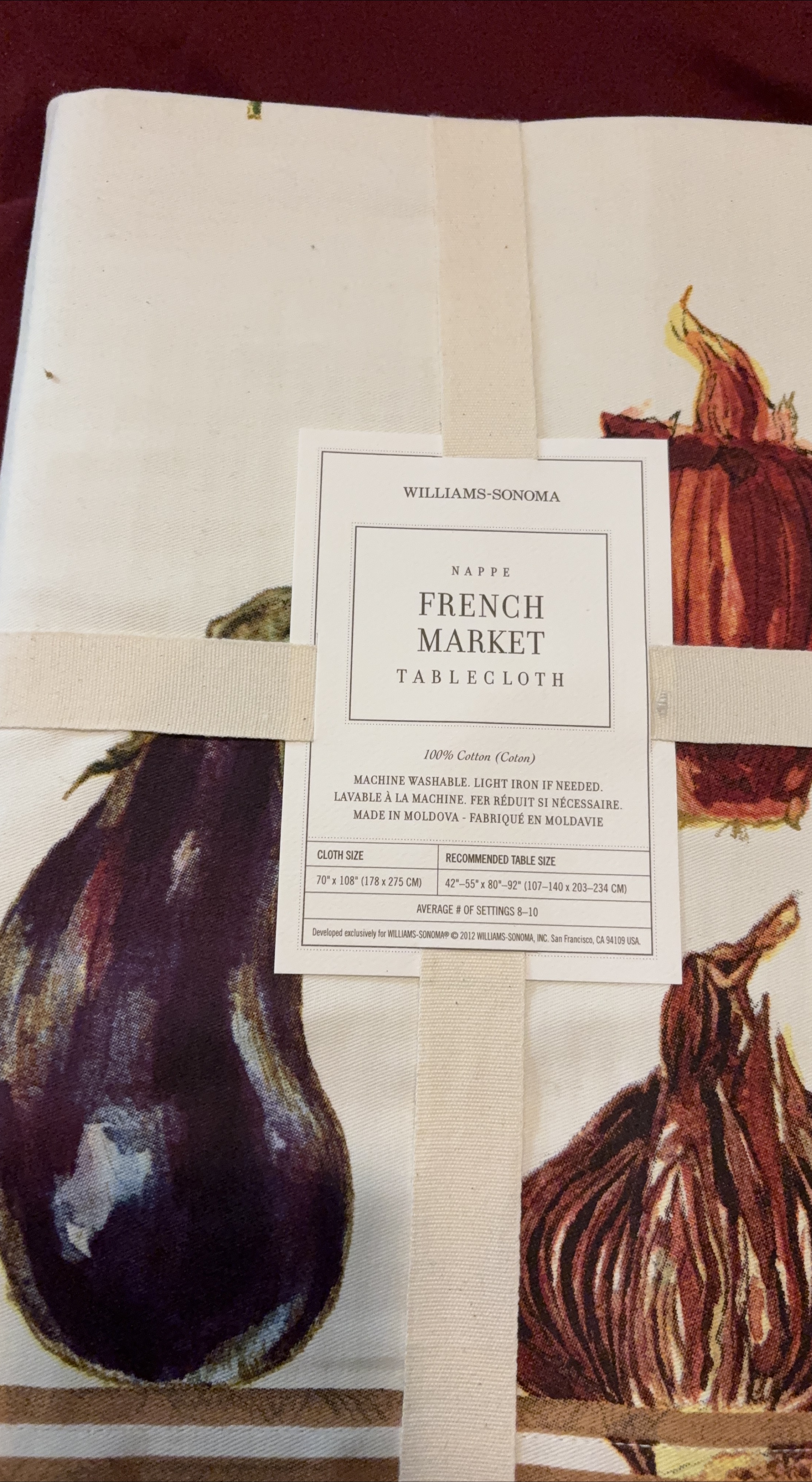 Williams Sonoma French Market Tablecloth thumbnail