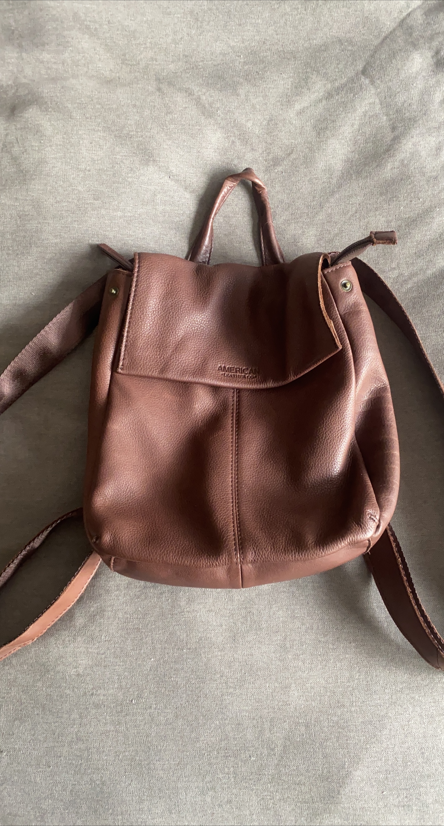 American Leather Co. Brown Backpack thumbnail