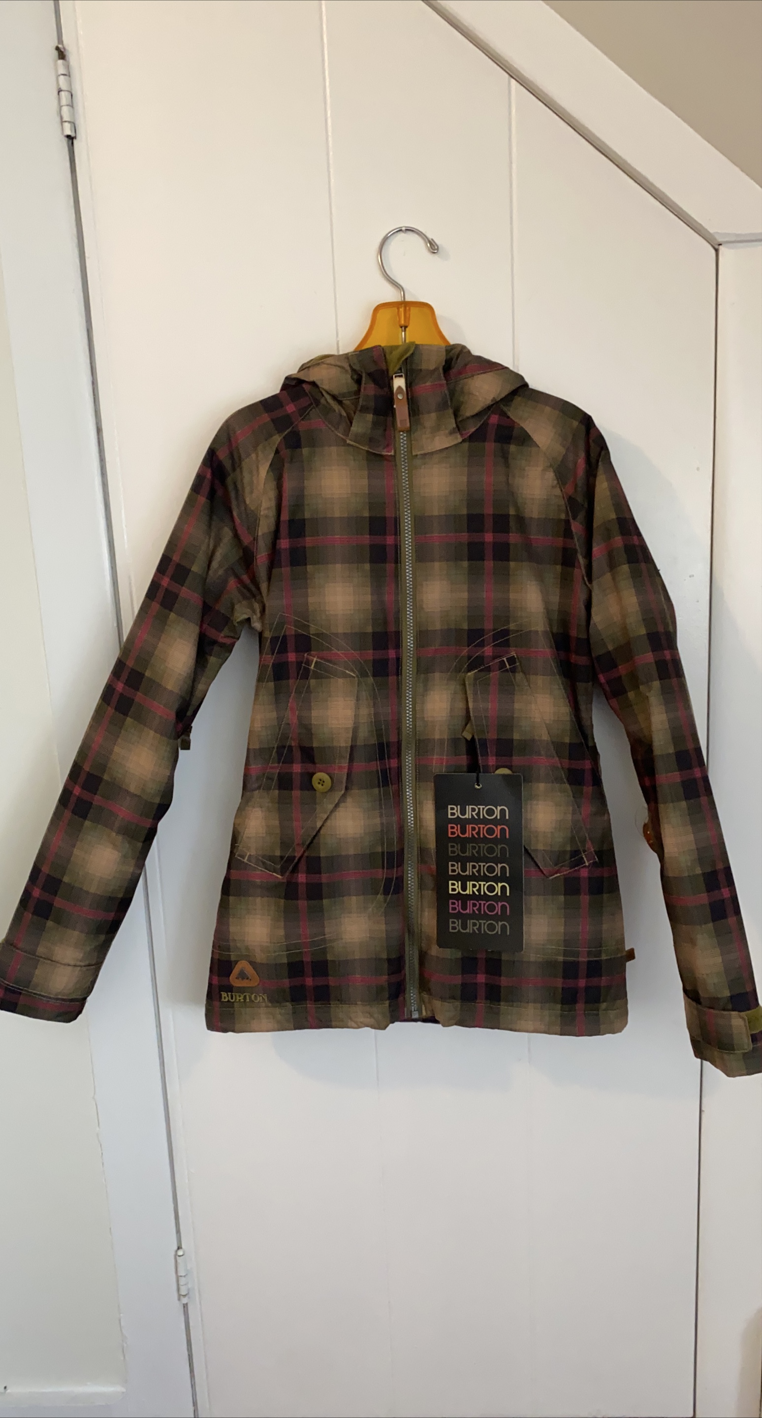 NWT Burton Logan Jacket XXS Plaid thumbnail