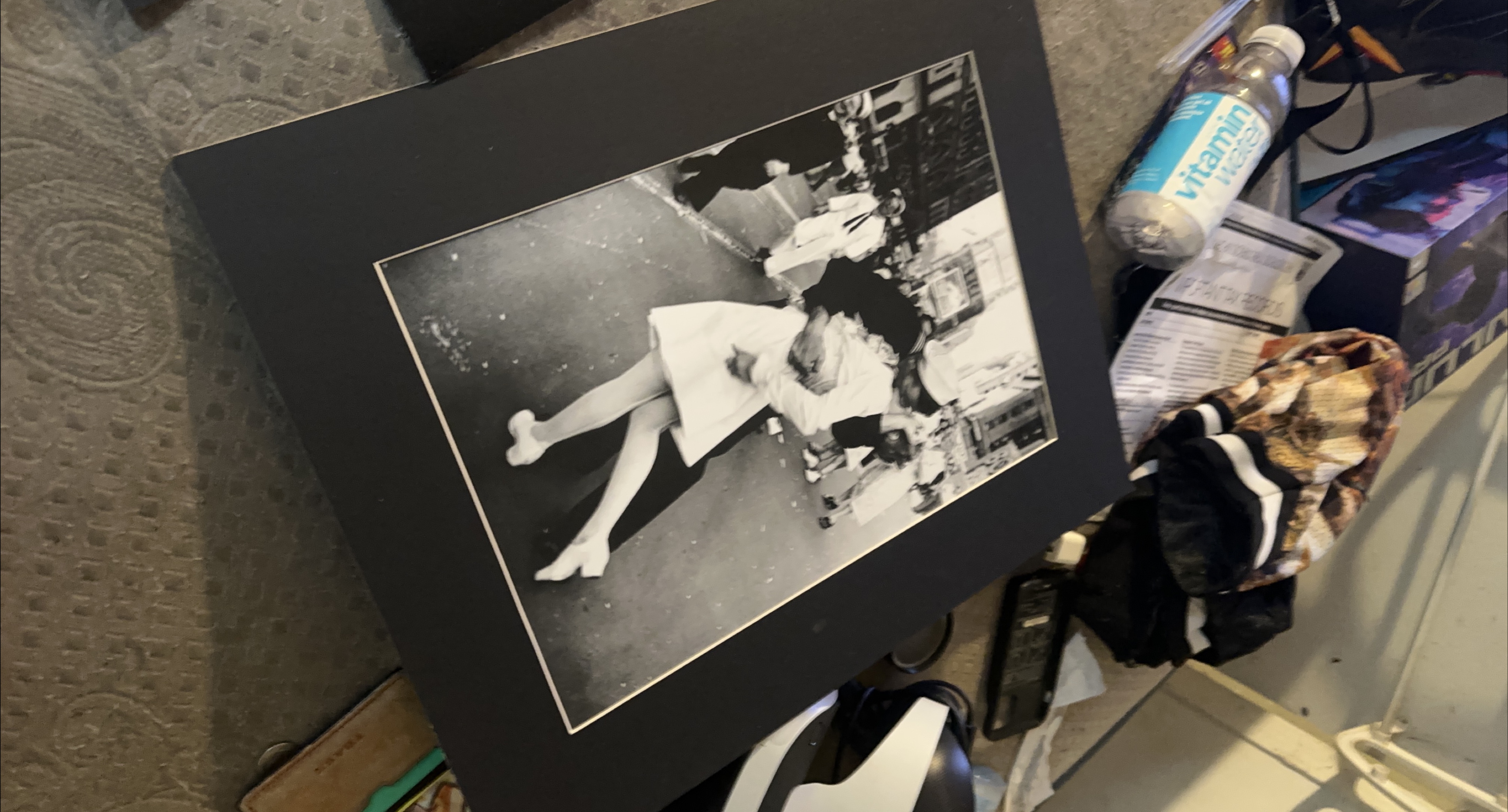 Black Matted Framed Photograph