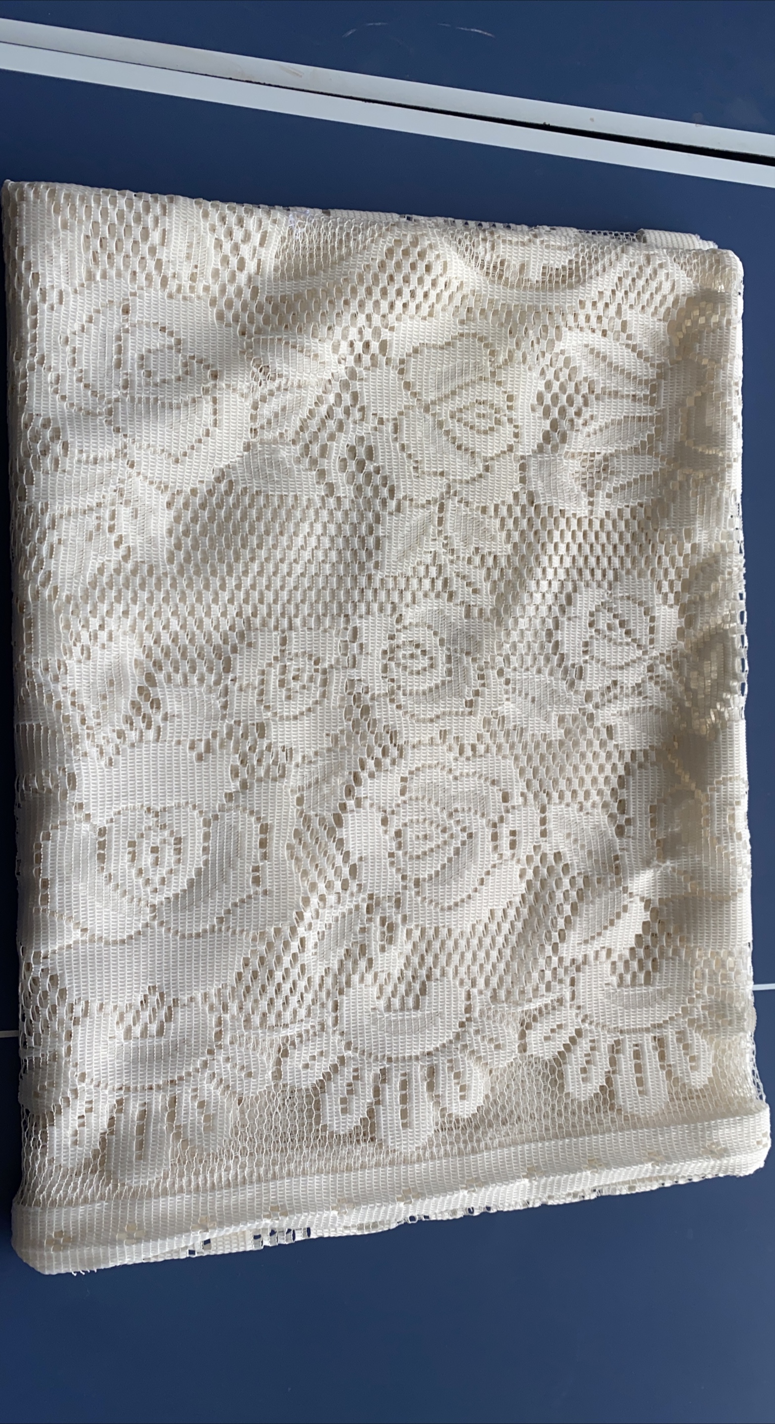 Lace Tablecloth, Cream Colour thumbnail