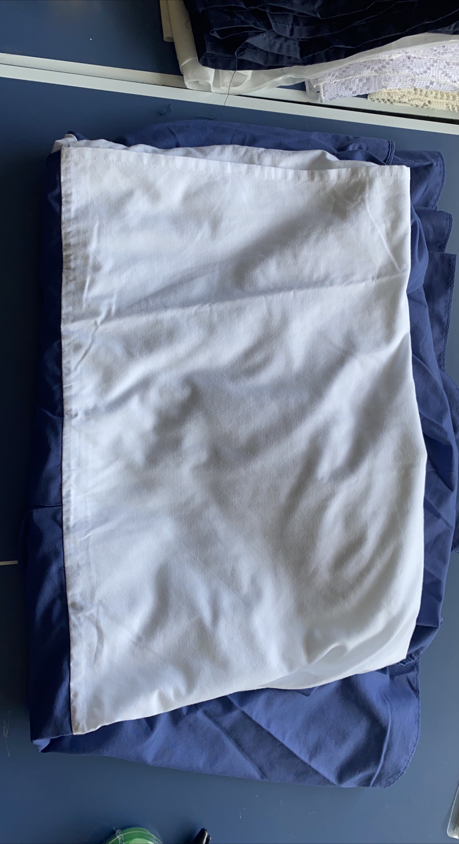 Steel Blue Queen Size Bed Skirt thumbnail