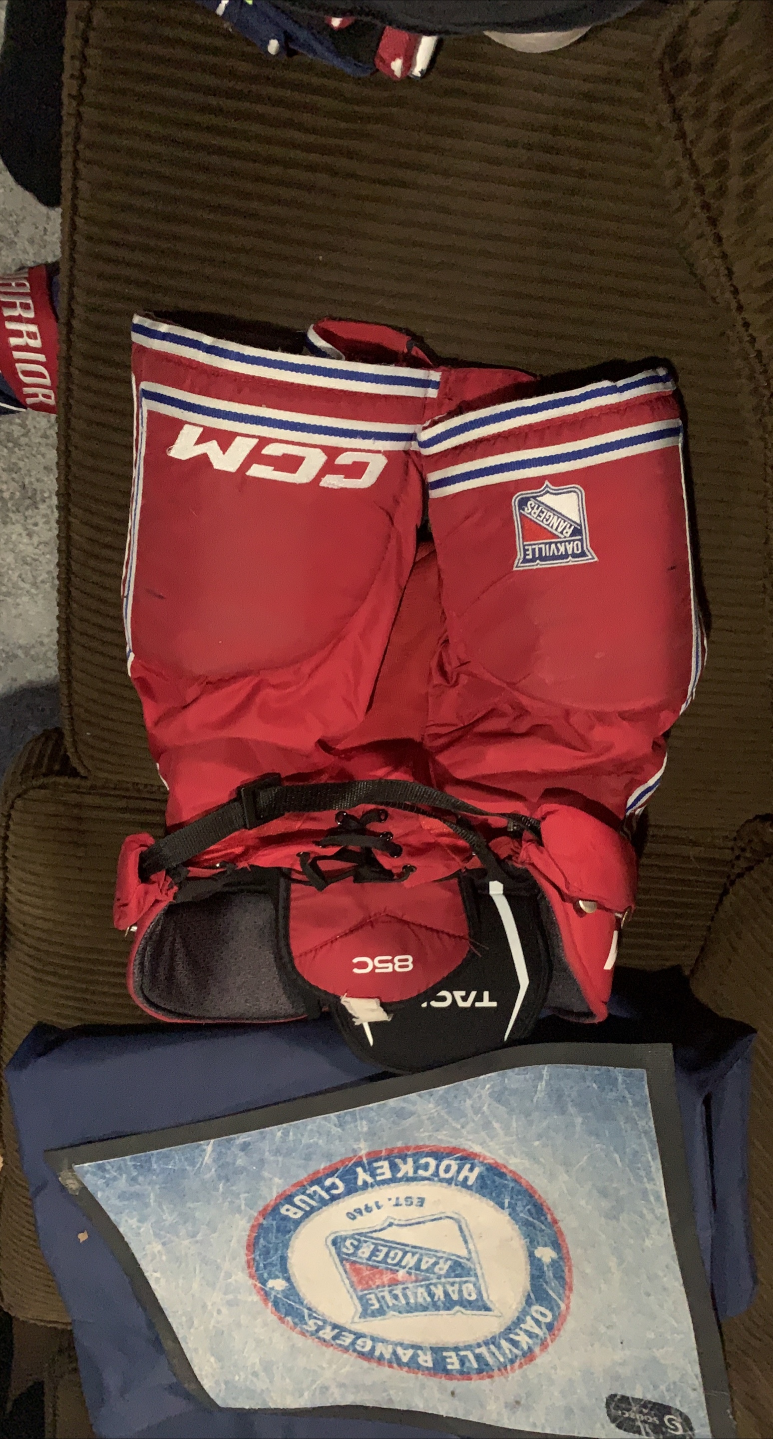 CCM Tacks 85C Hockey Pants - Oakville Rangers size Jr medium thumbnail