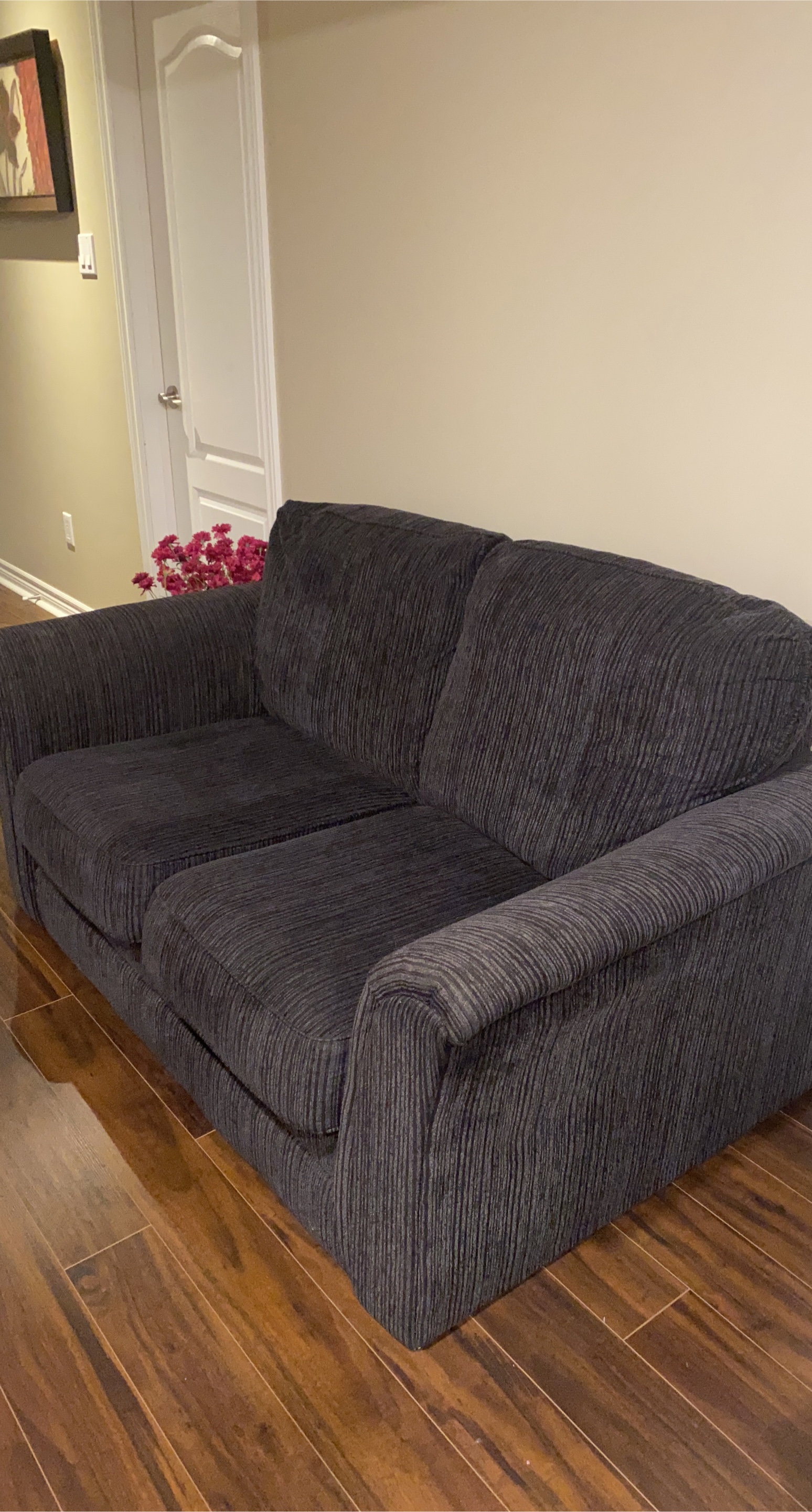 Comfortable Grey Loveseat Sofa thumbnail