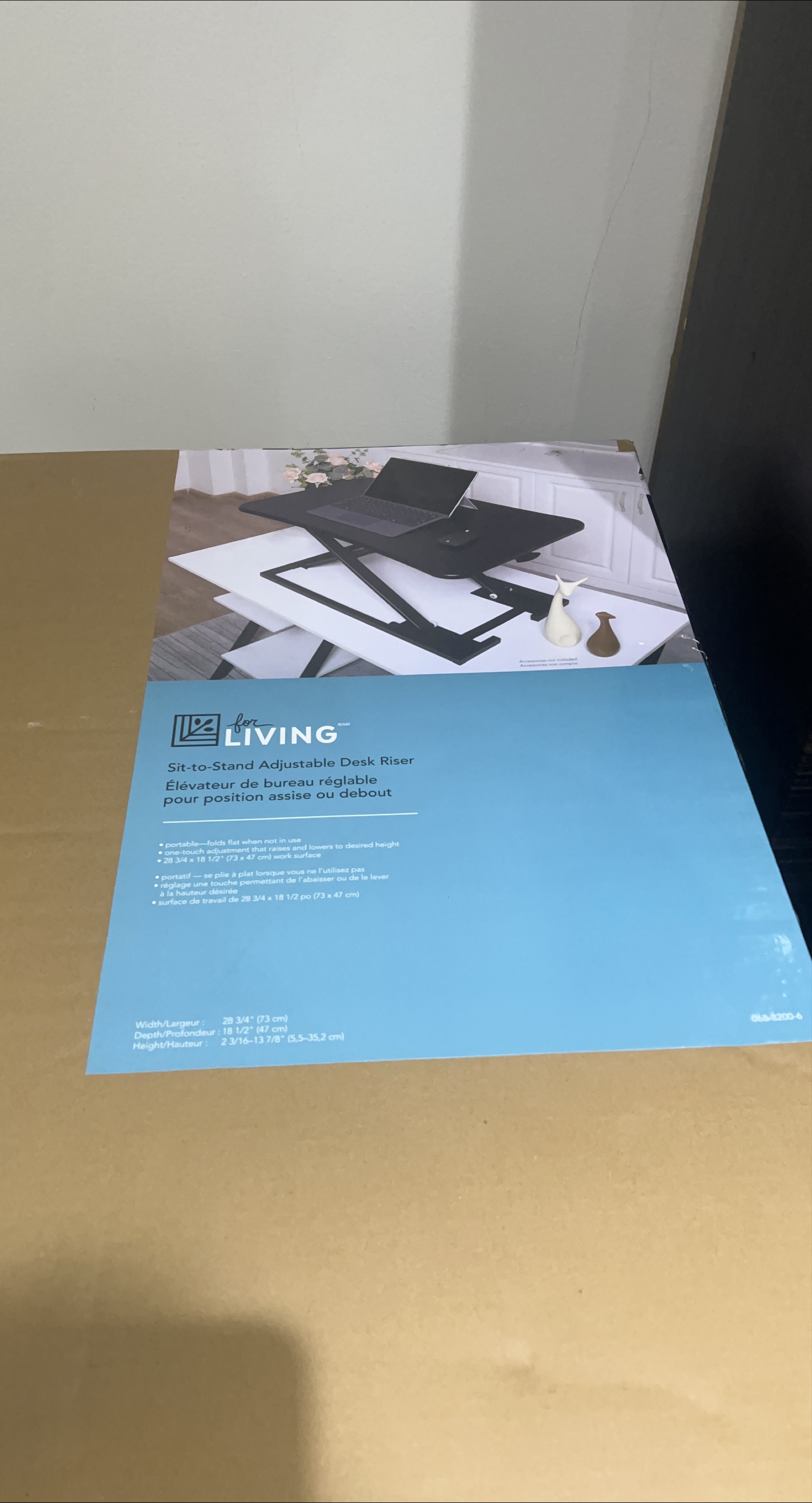 All New. For Living Sit-to-Stand Adjustable Desk Riser thumbnail