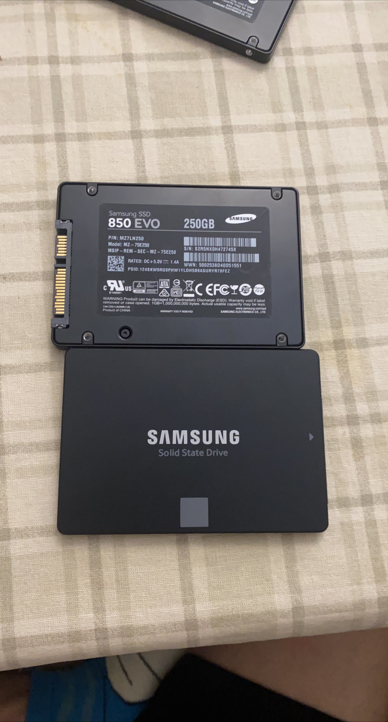 Samsung 850 EVO 250GB SSD - Like New! thumbnail