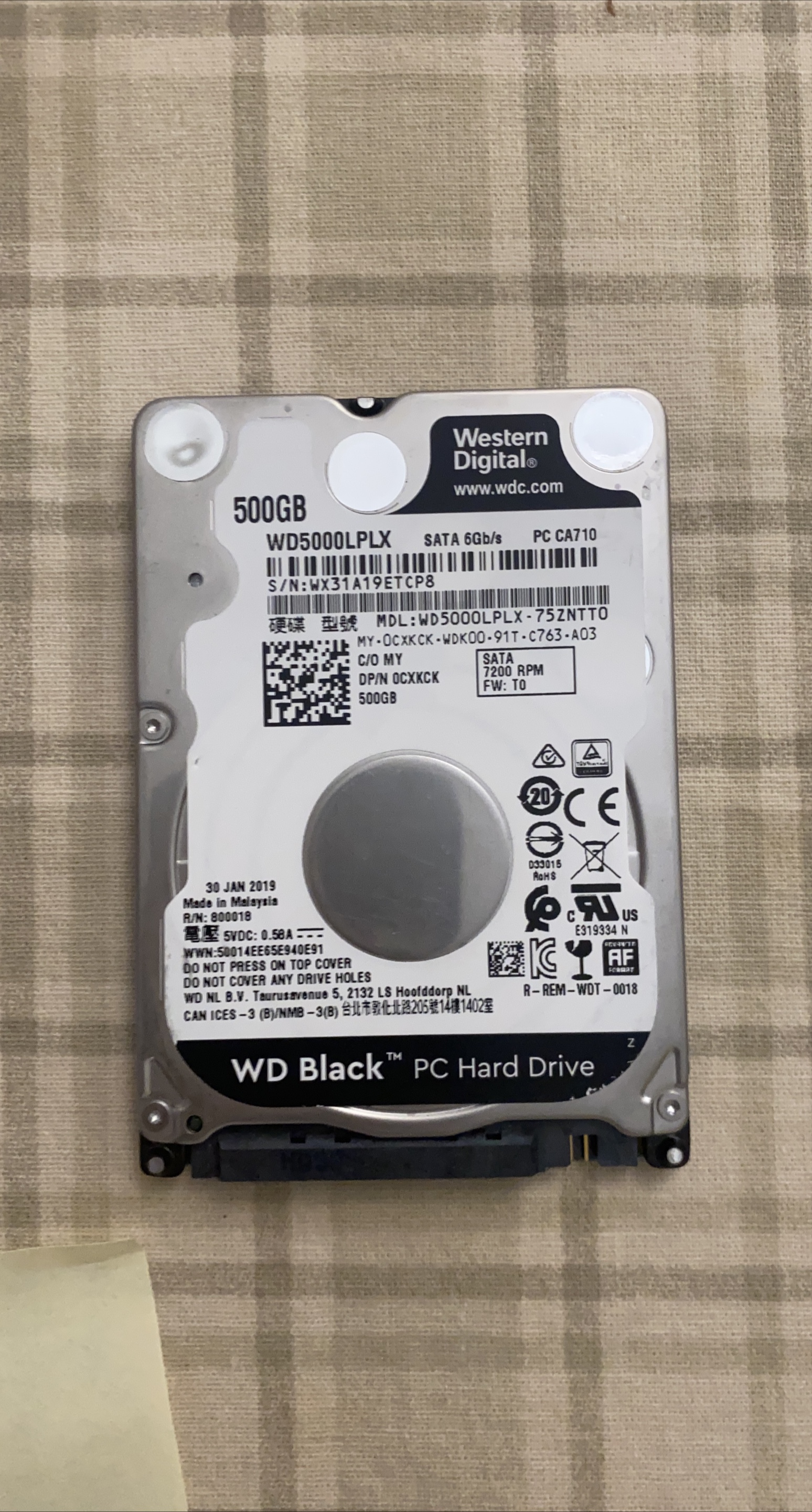 Western Digital WD Black 500GB PC Hard Drive thumbnail