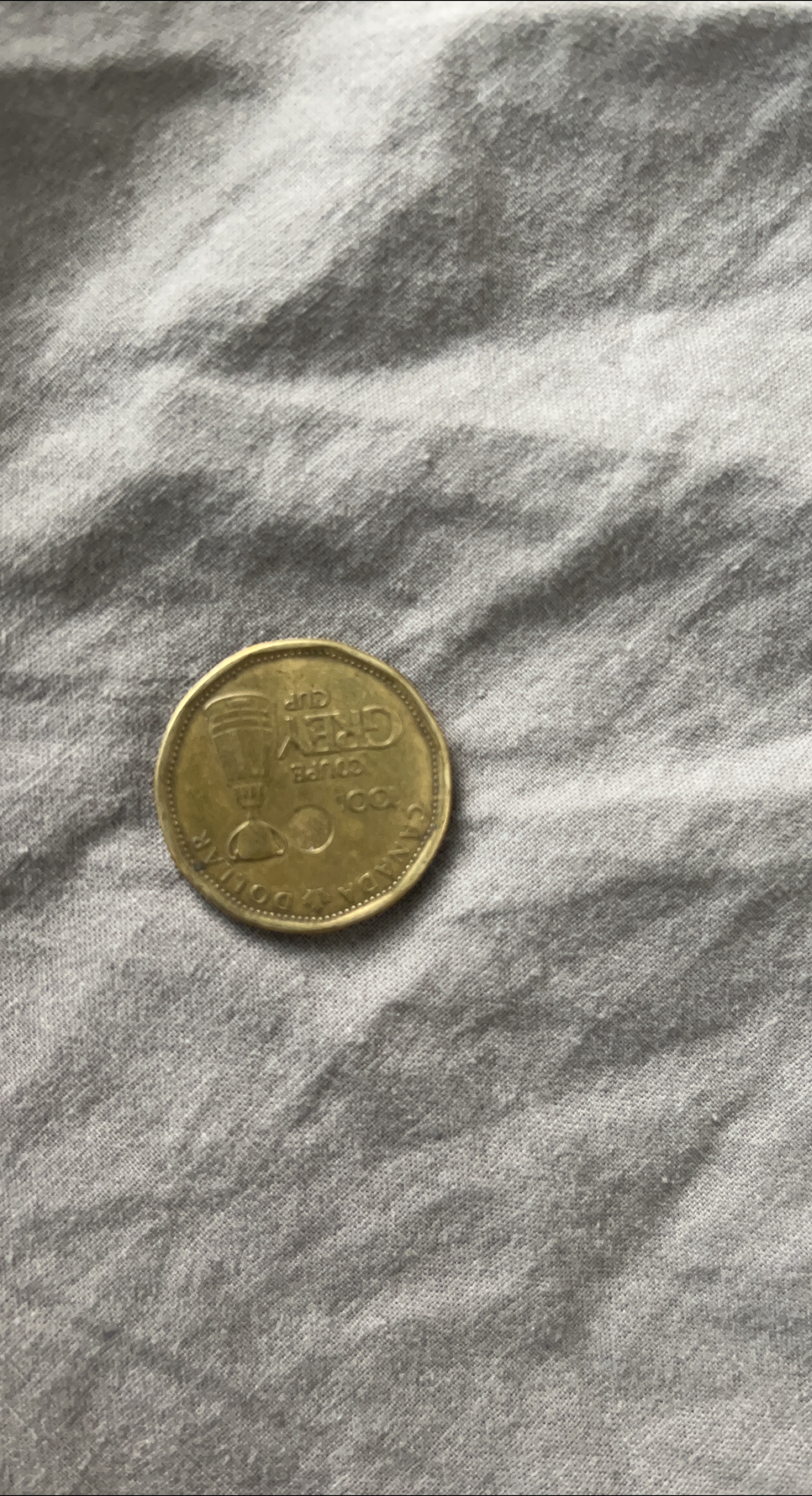 Vintage 1980's Canada 1 Dollar Grey Cup Coin thumbnail