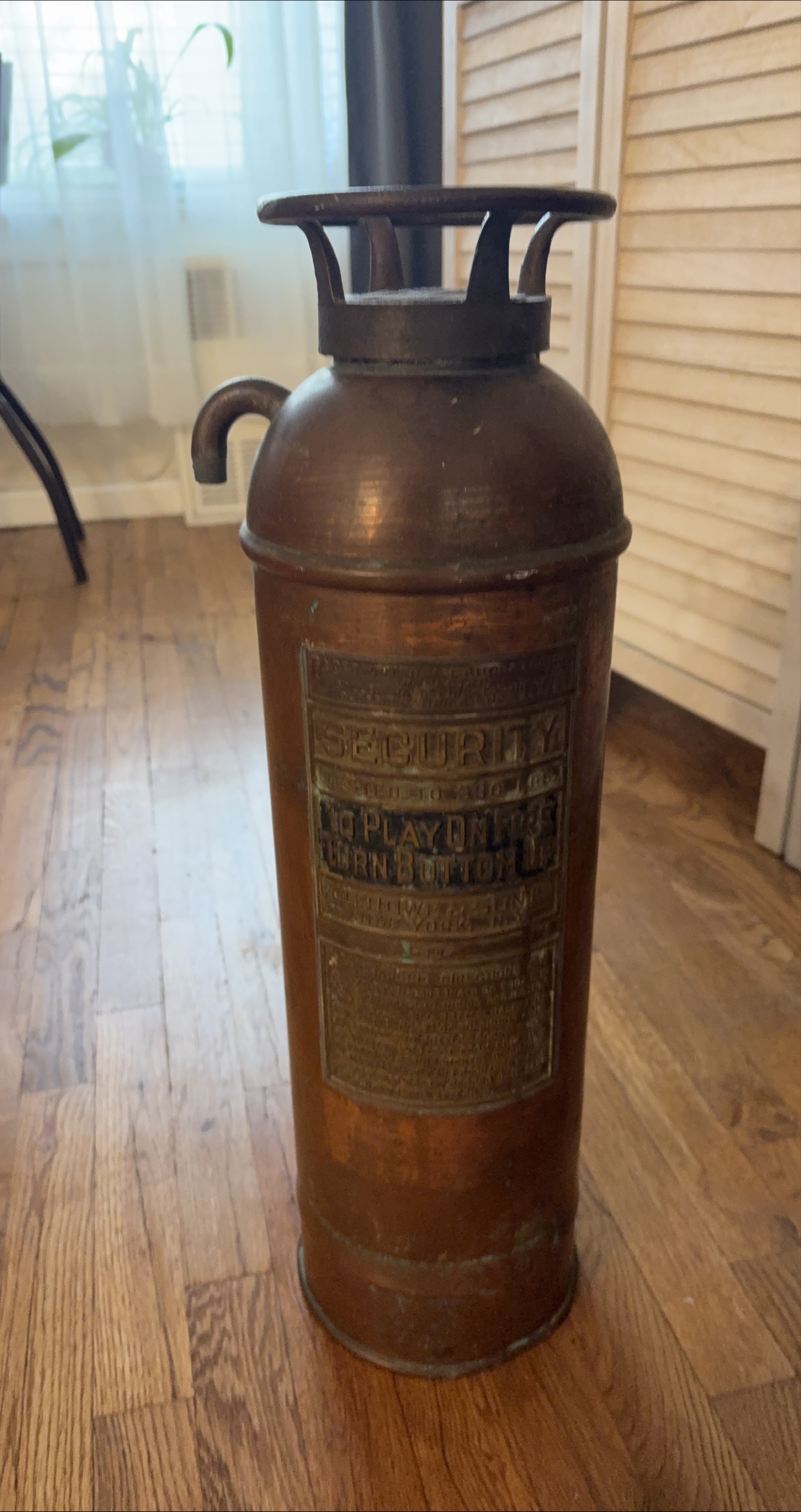 Vintage Security Fire Extinguisher thumbnail
