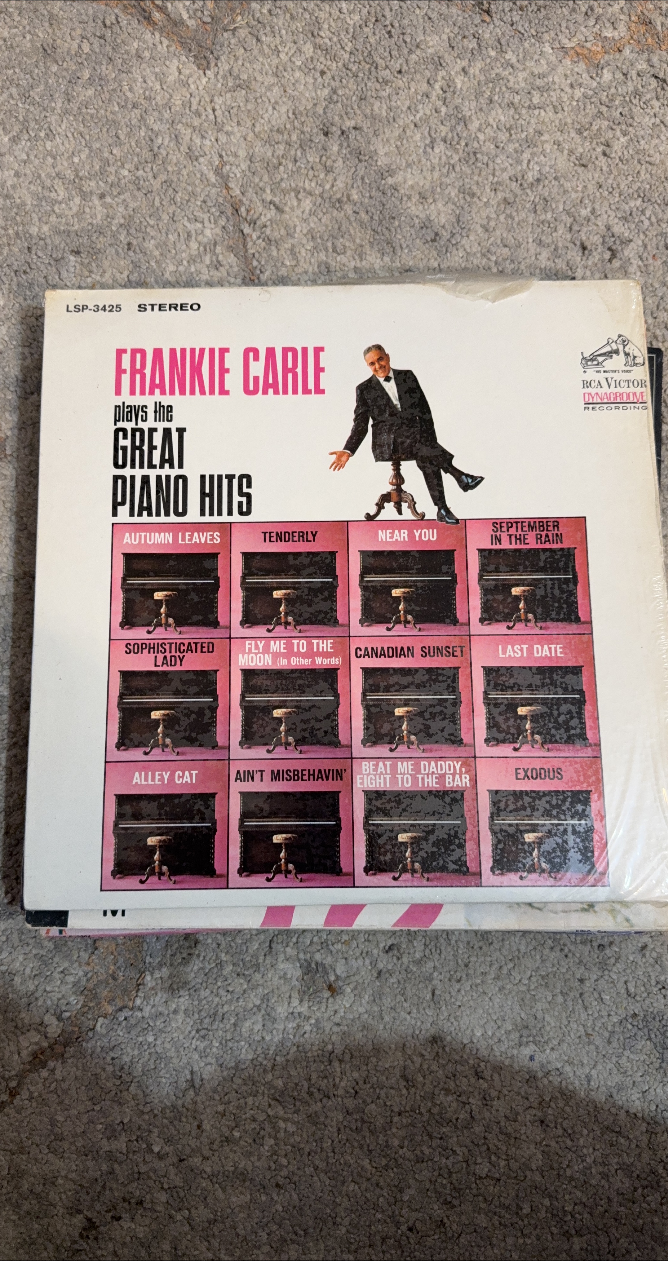 Frankie Carle Plays Great Piano Hits Vinyl Record thumbnail