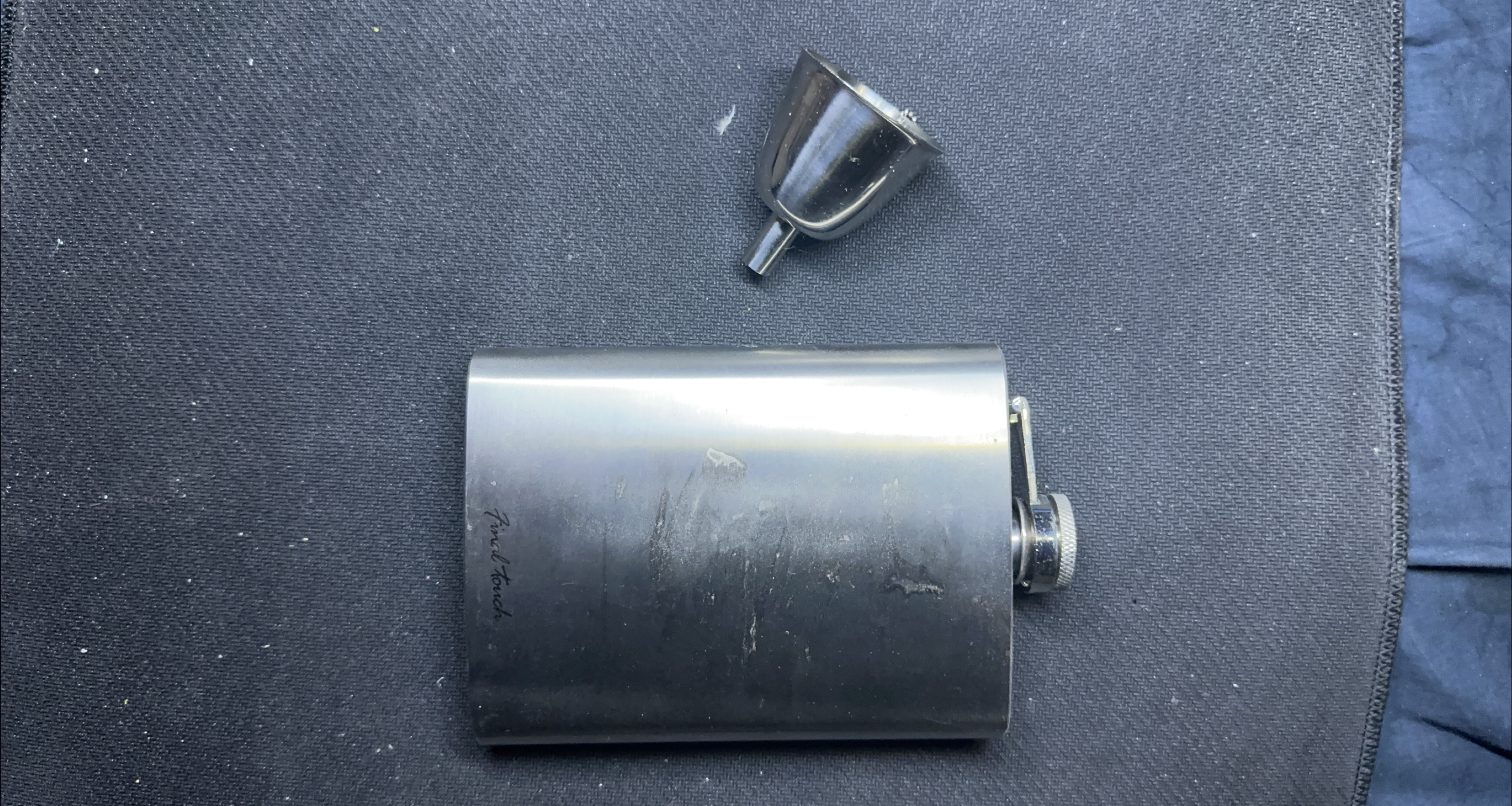 Final Touch Stainless Steel Flask w/ funnel thumbnail