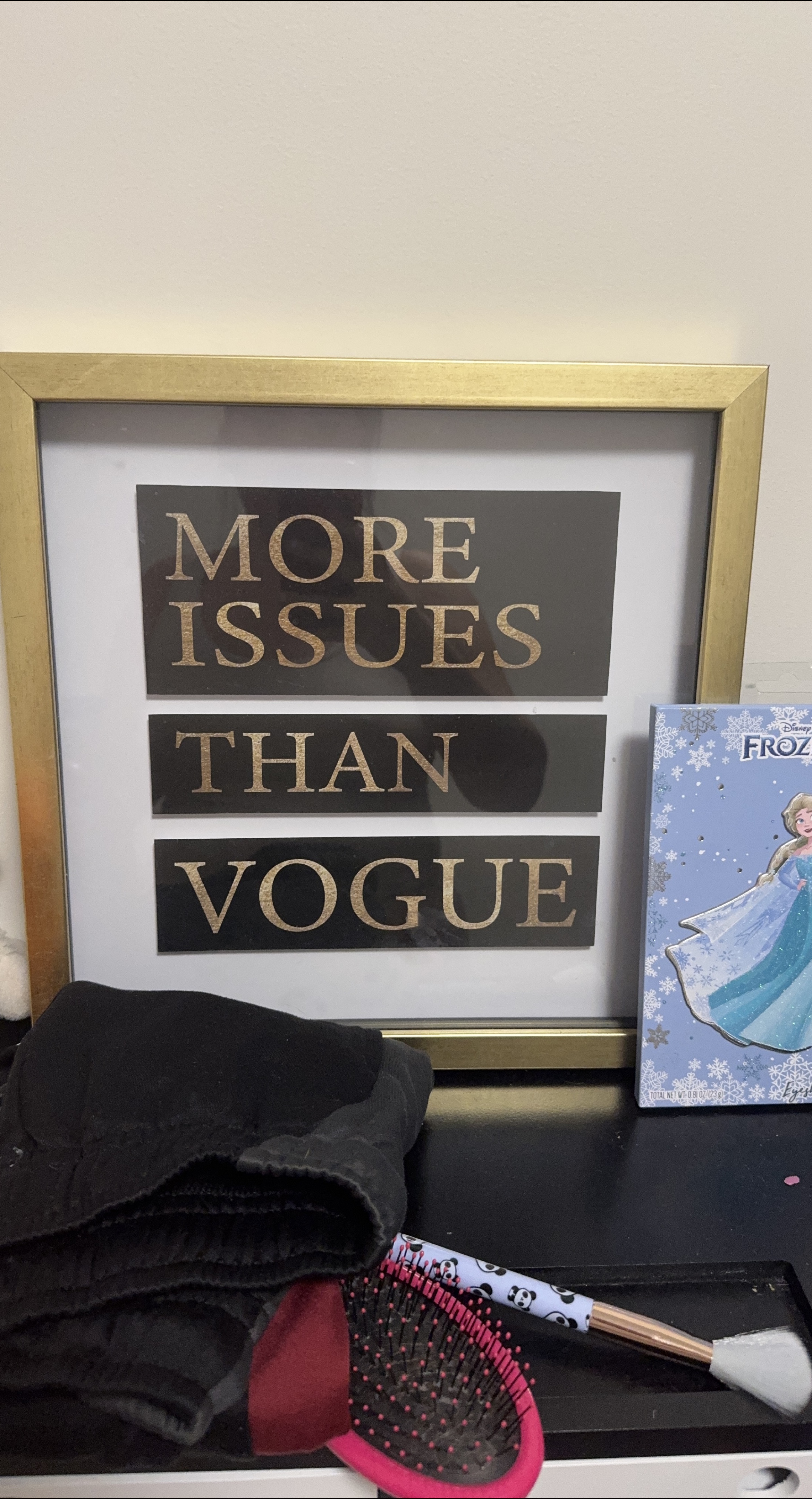 Framed 'More Issues Than Vogue' Print thumbnail
