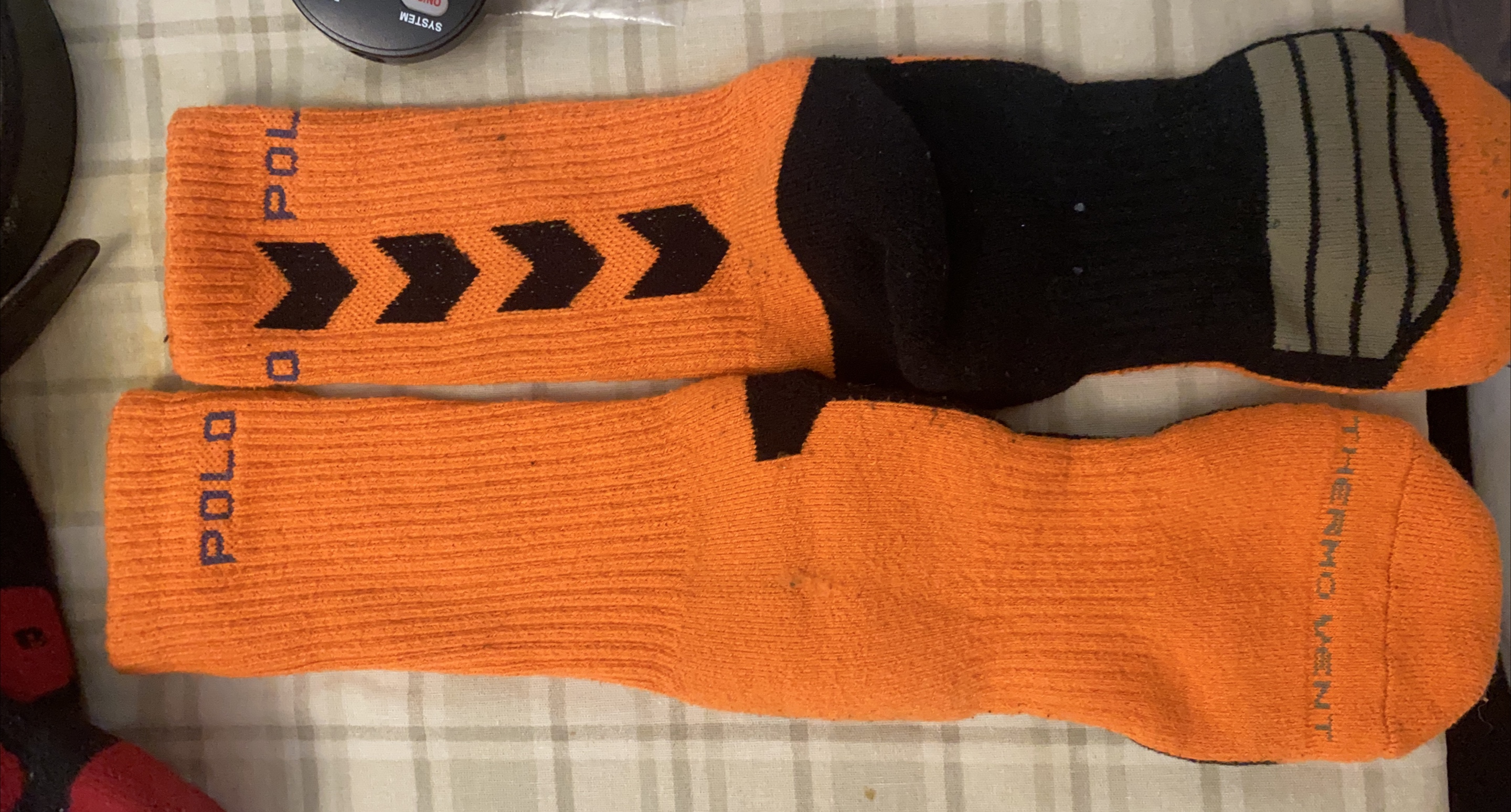Polo Sport Thermo Vent Socks - Orange/Black thumbnail