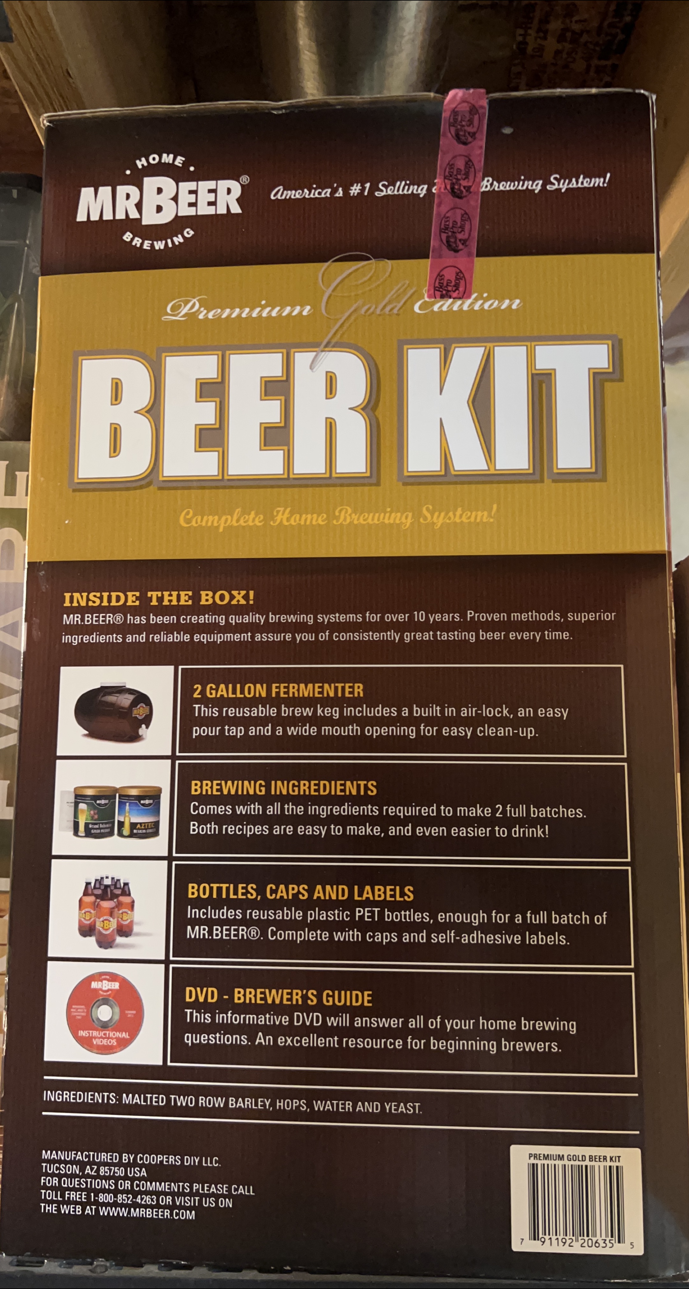Mr. Beer Premium Gold Edition Beer Kit - New! thumbnail
