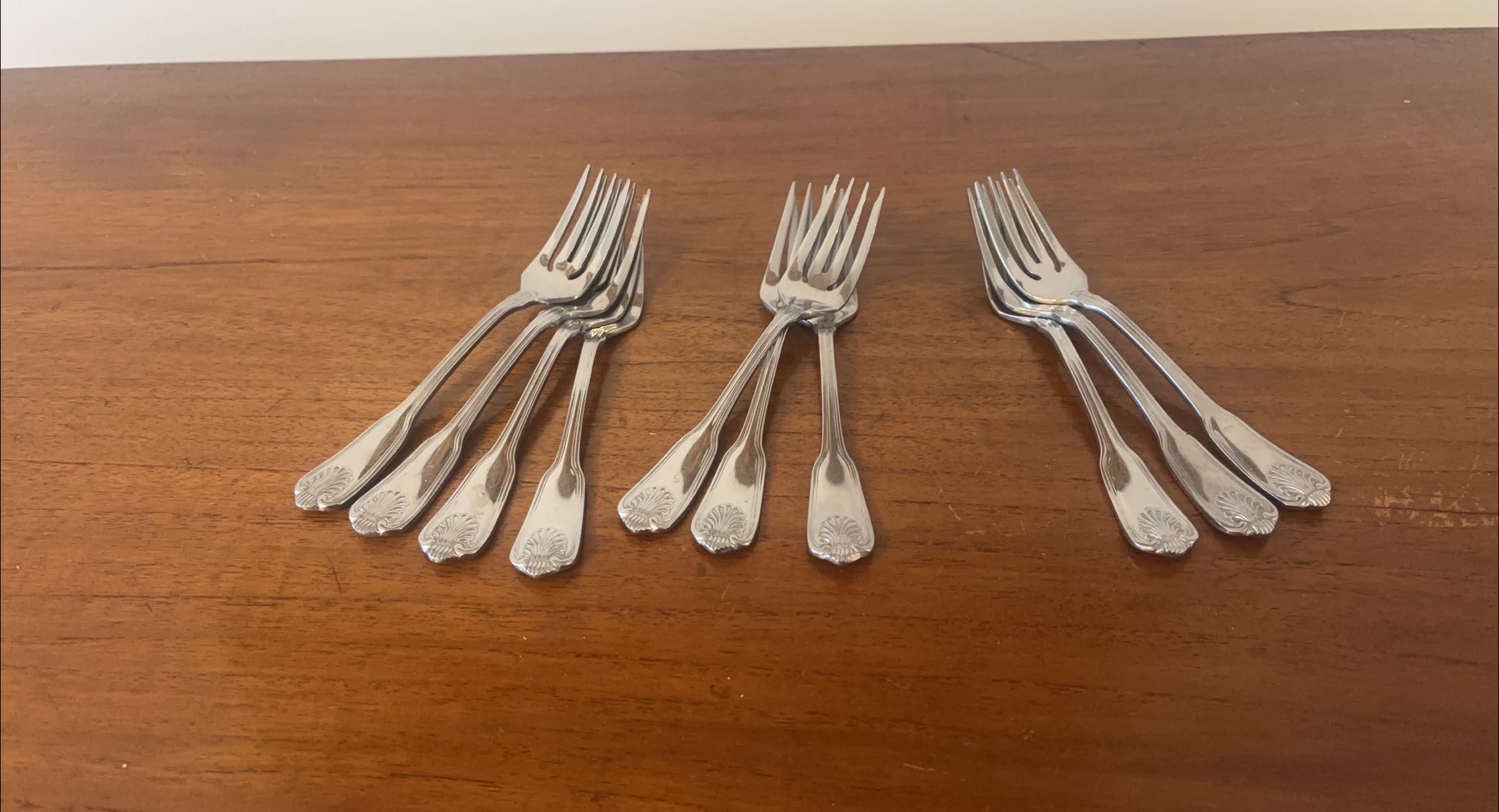 Stainless Steel Dessert Forks Set Of 10 thumbnail