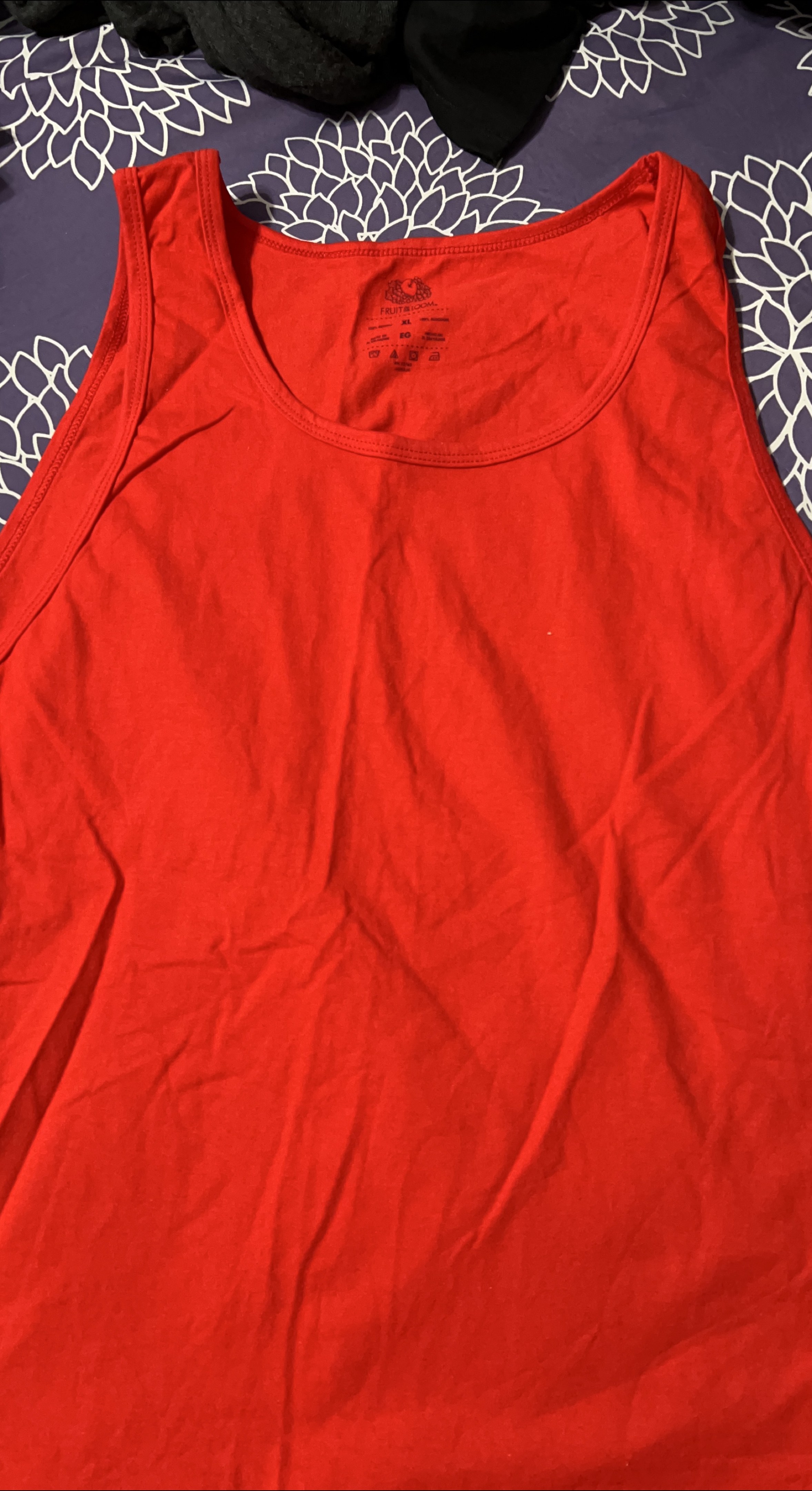 Fruit of the Loom Red Tank Top - XL thumbnail