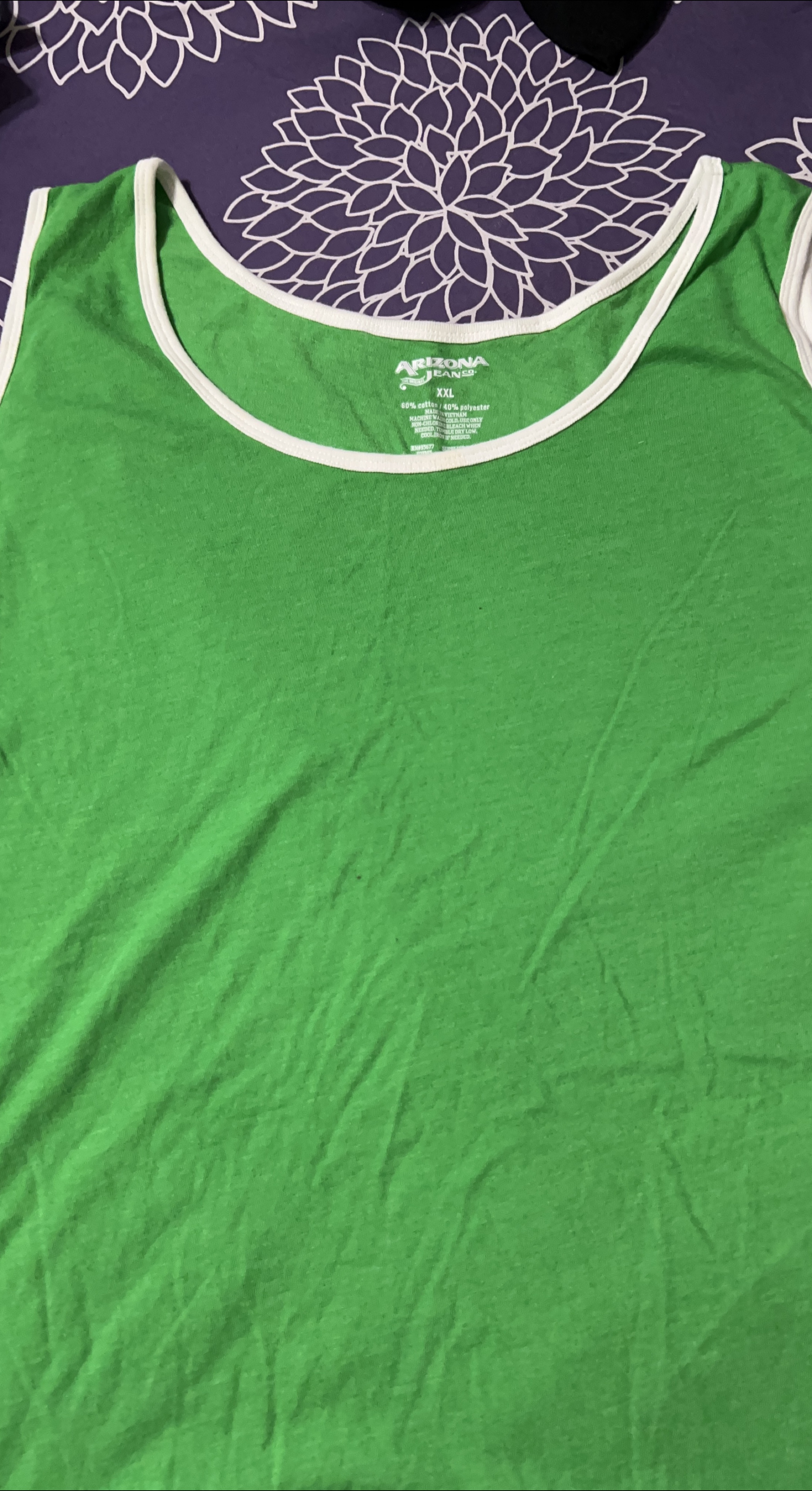 Arizona Jeans Co. Green Tank Top - XXL thumbnail