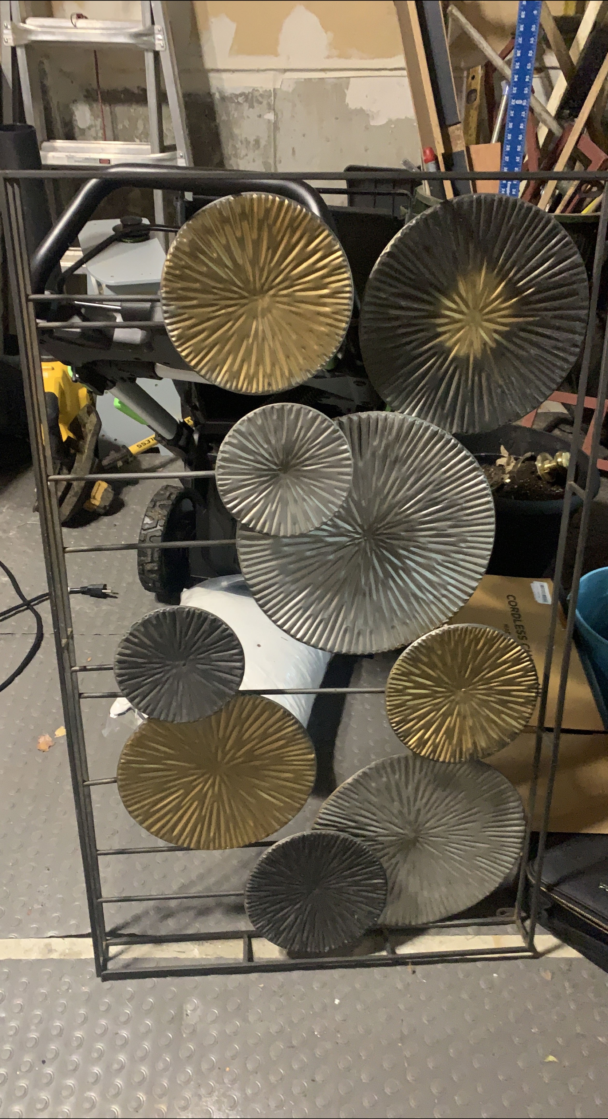 Metal Wall Decor - Gold, Silver, Black thumbnail