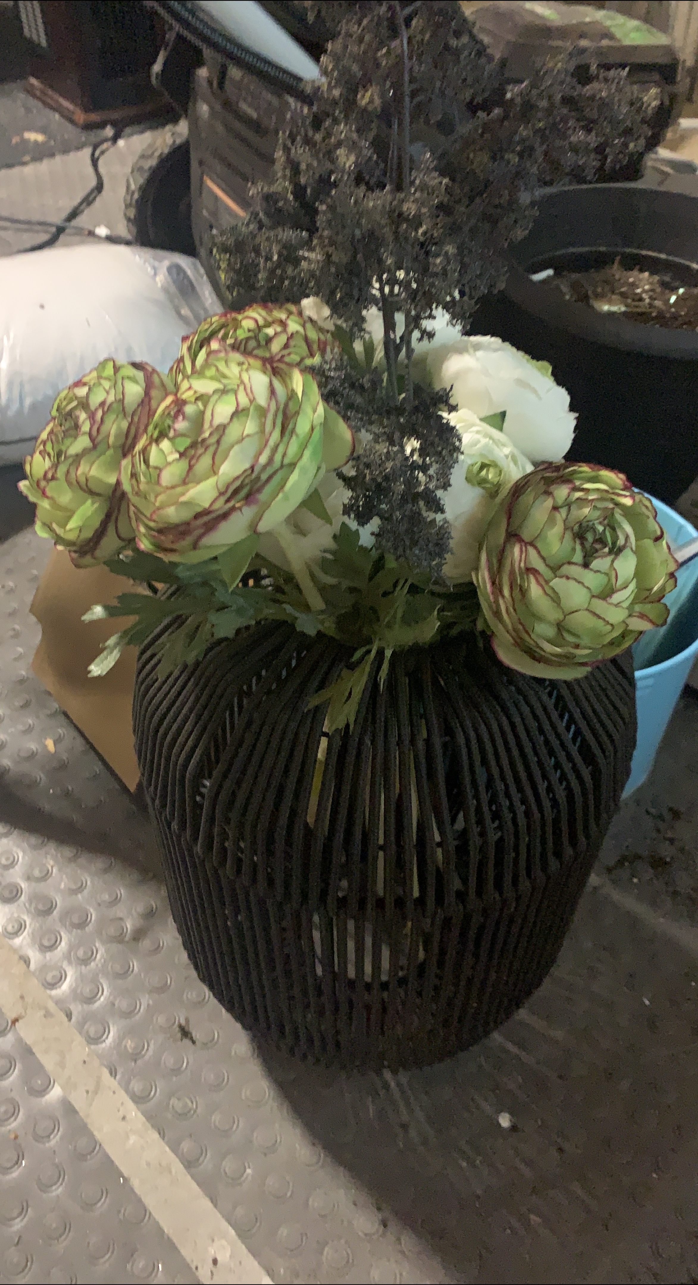 Floral Arrangement in Woven Basket thumbnail
