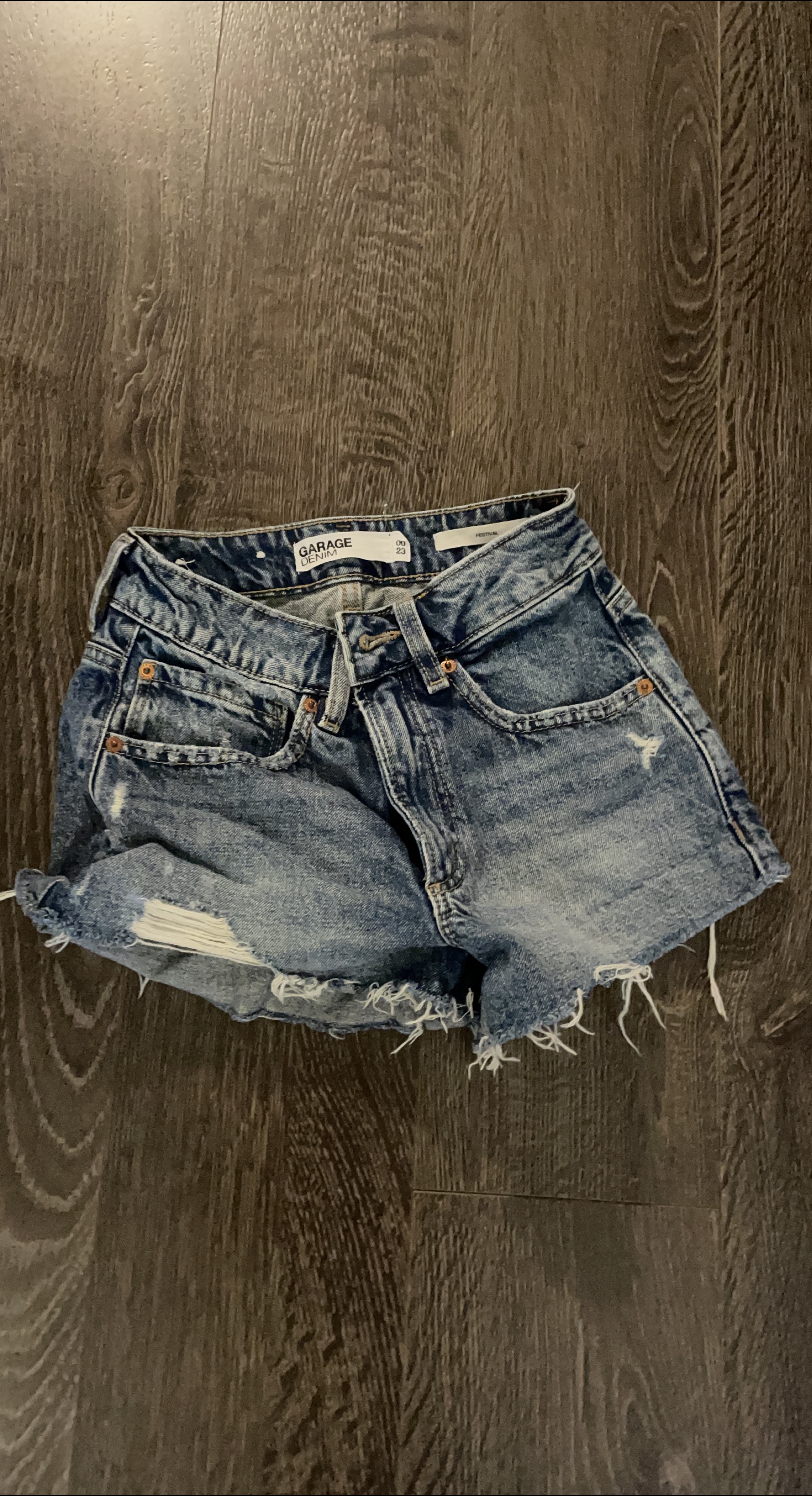 Garage Denim Festival Shorts Size 00 thumbnail