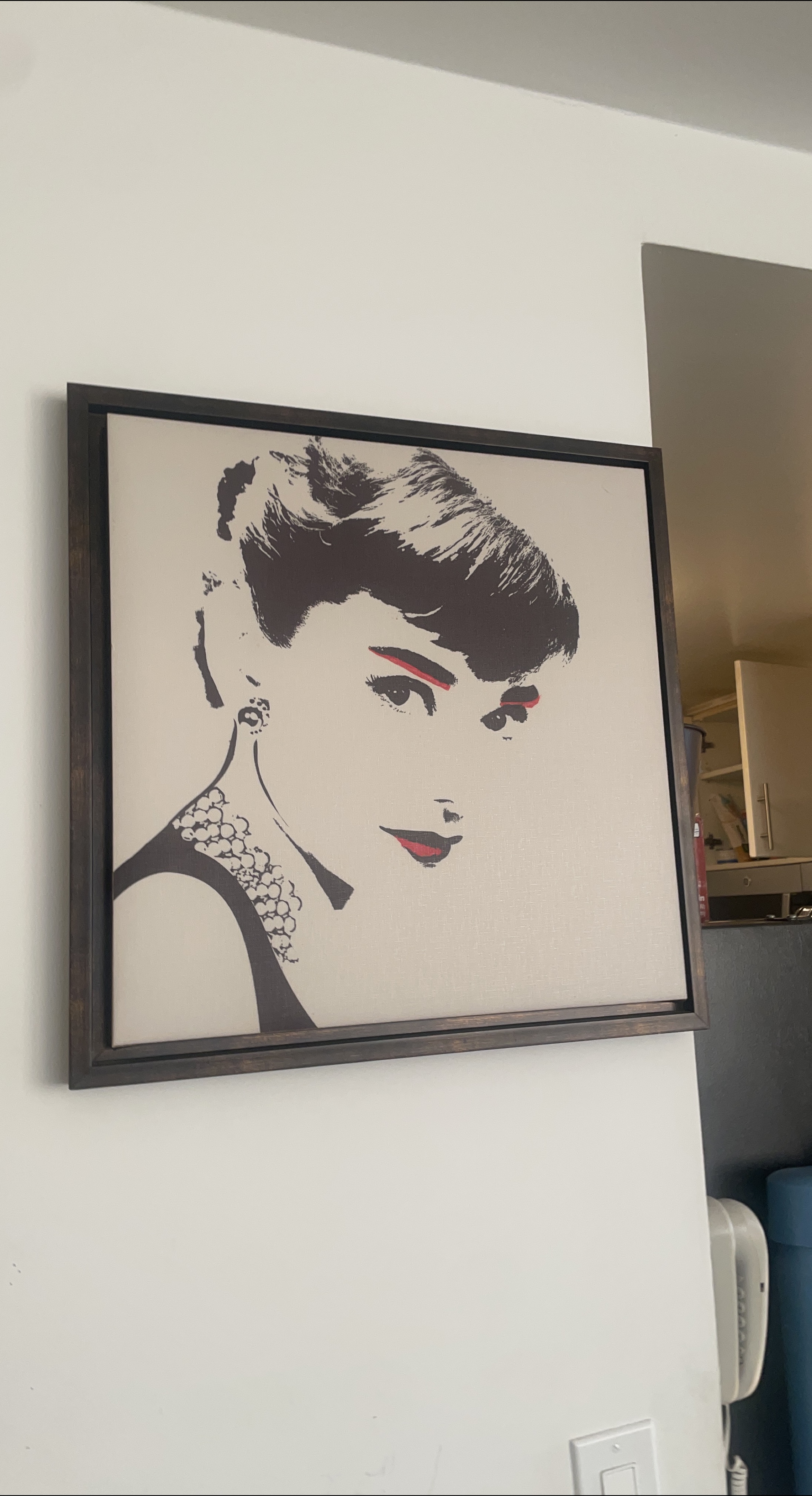 Audrey Hepburn Framed Canvas Art thumbnail