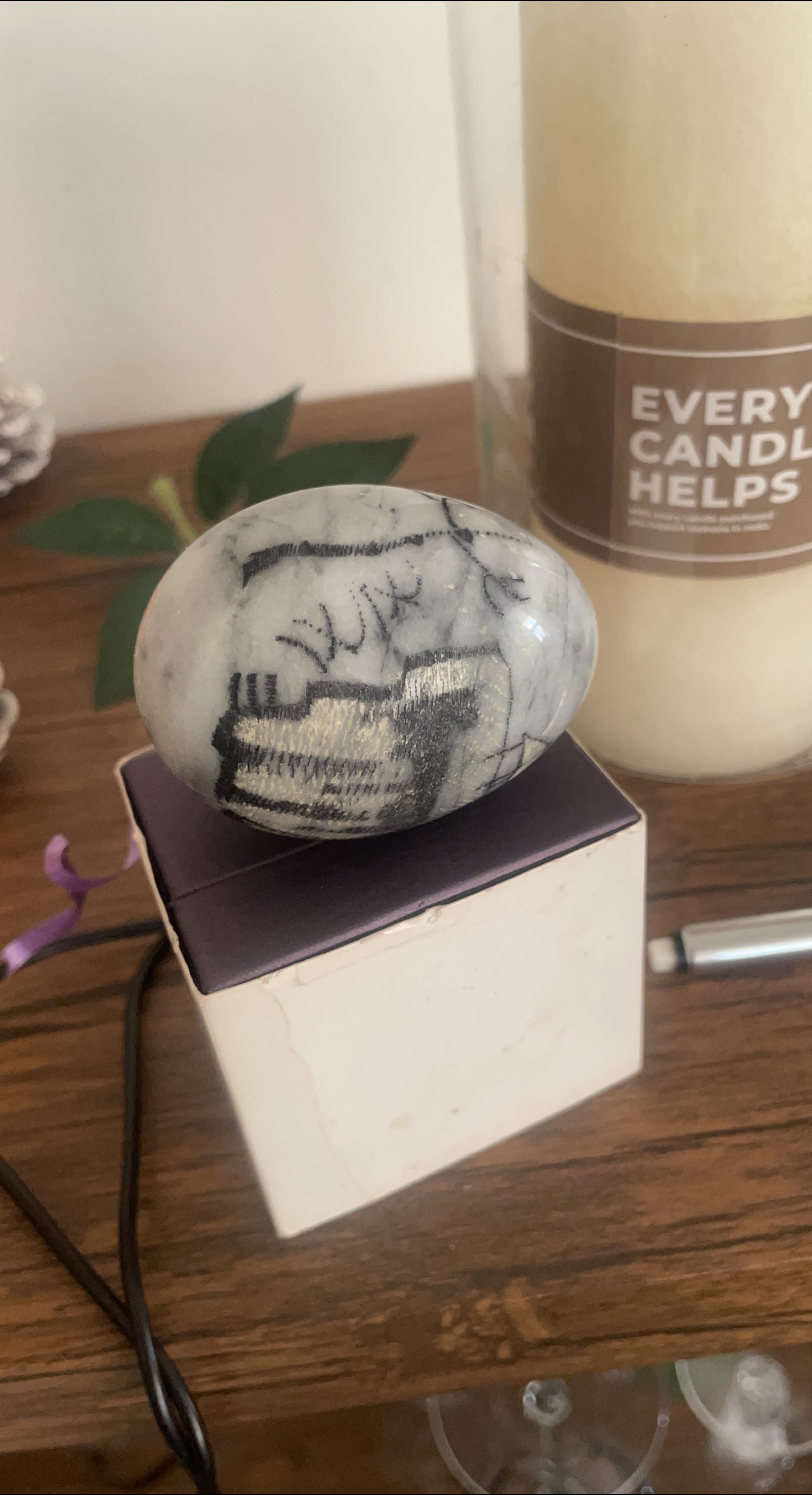 Decorated Stone Egg thumbnail