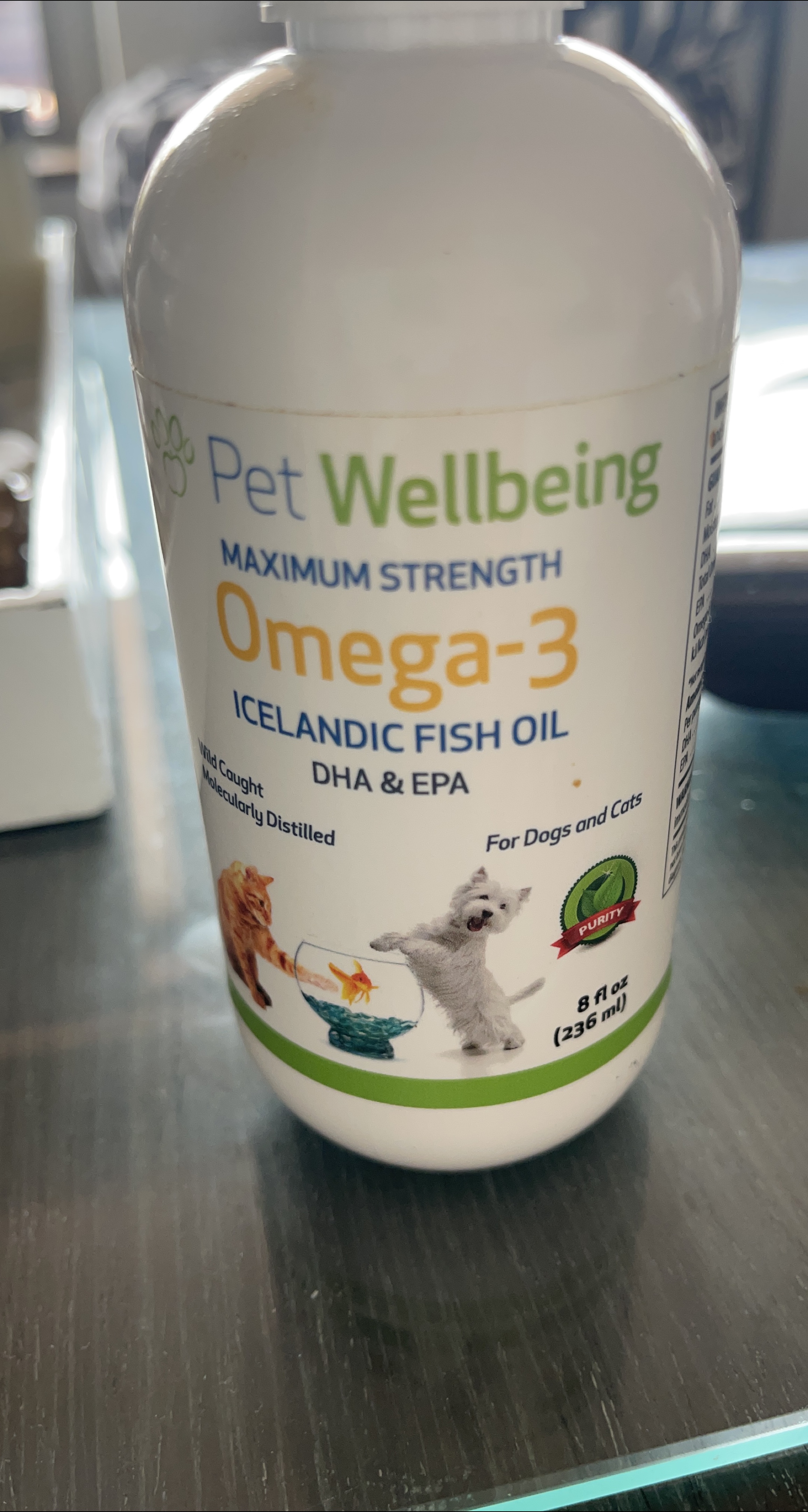 Pet Wellbeing Maximum Strength Omega-3 Icelandic Fish Oil thumbnail